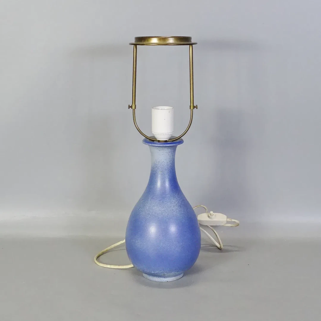 Bordslampa, omarbetad vas, Gunnar Nylund, Rörstrand