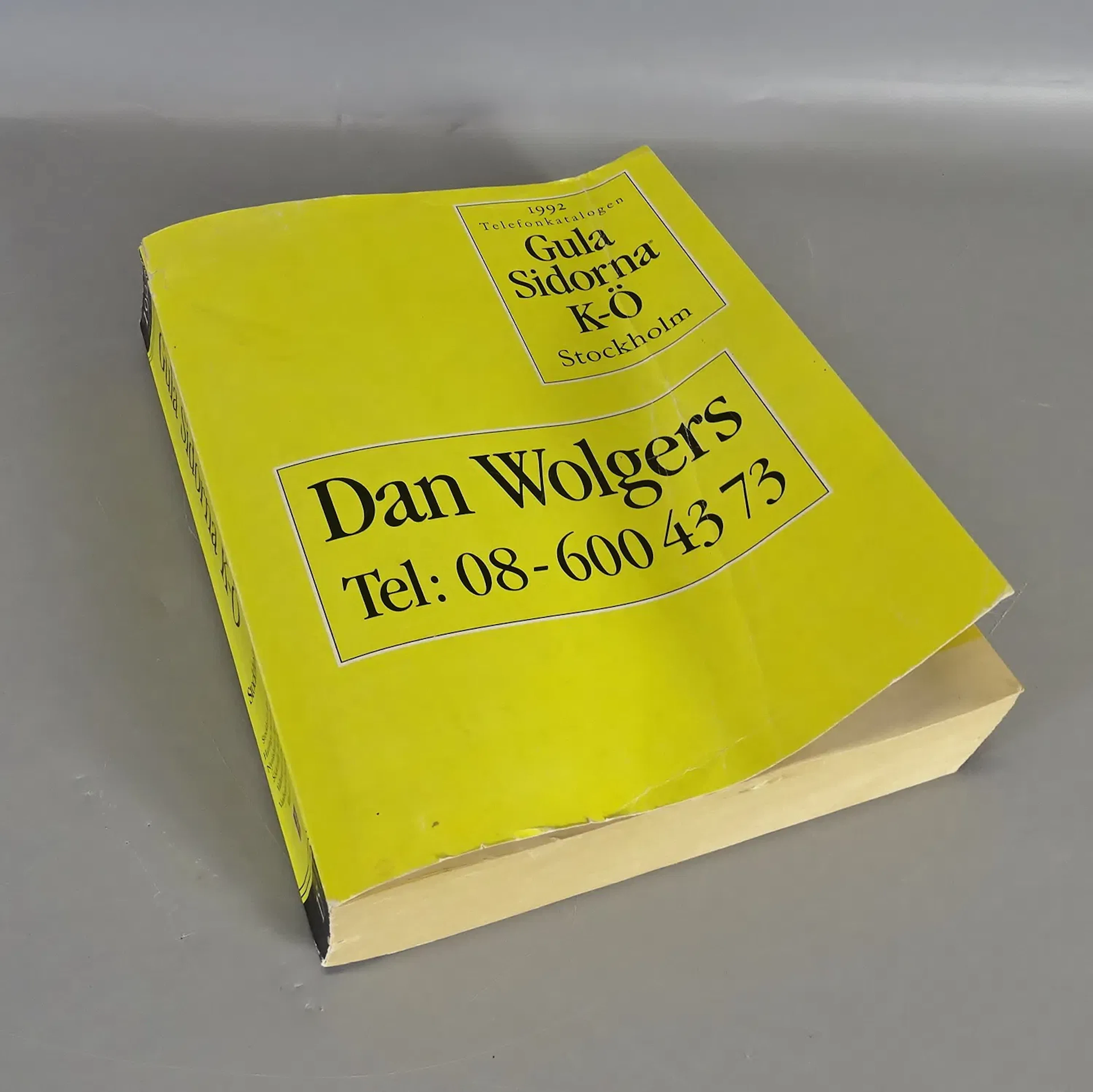 Dan Wolgers, Telefonkatalog, 1992