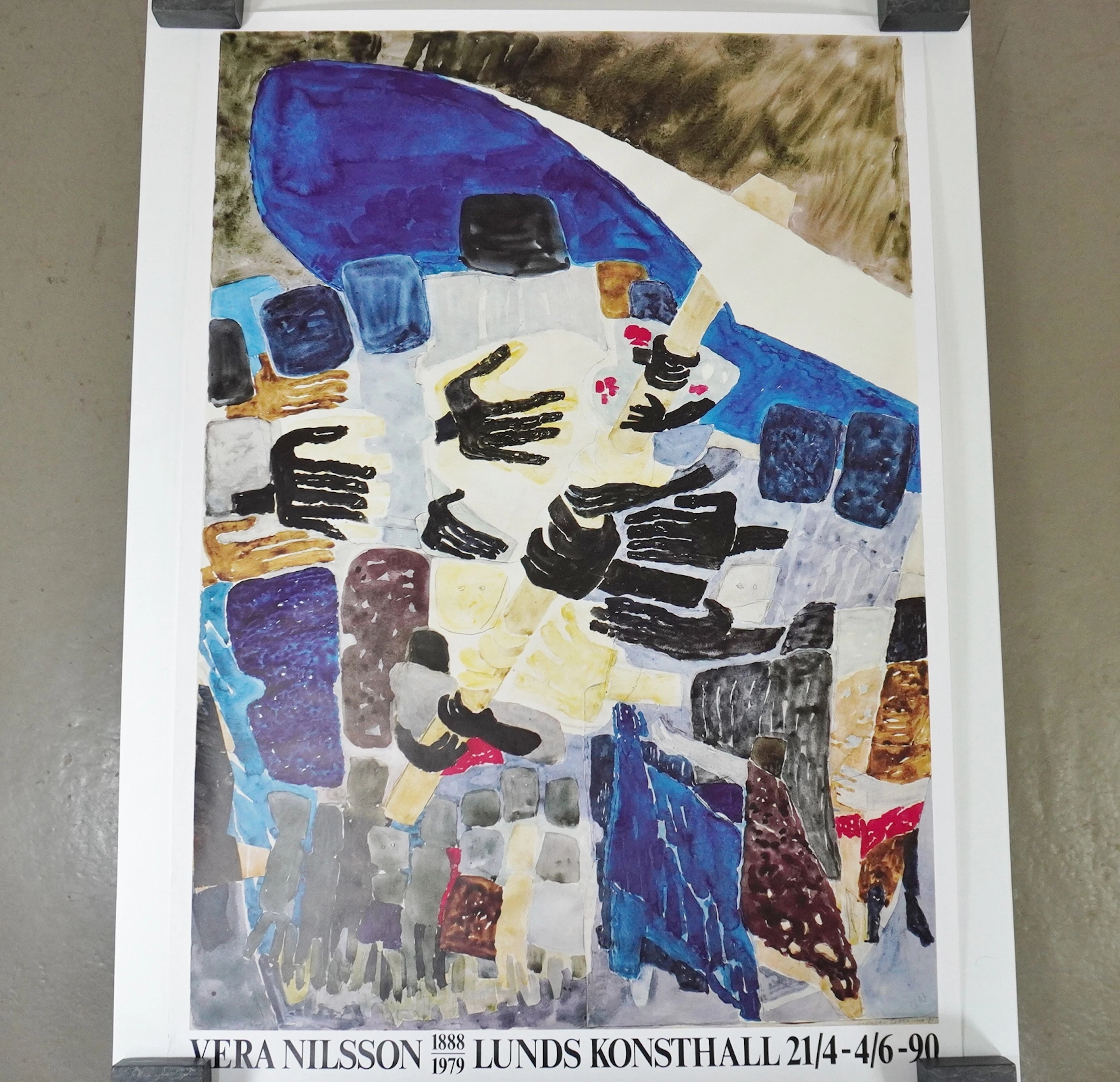 Utställningsaffisch, Vera Nilsson, Lunds Konsthall