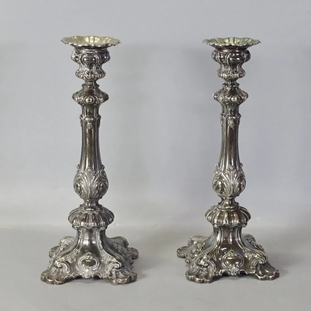1 par ljusstakar, barockstil, 1900-tal