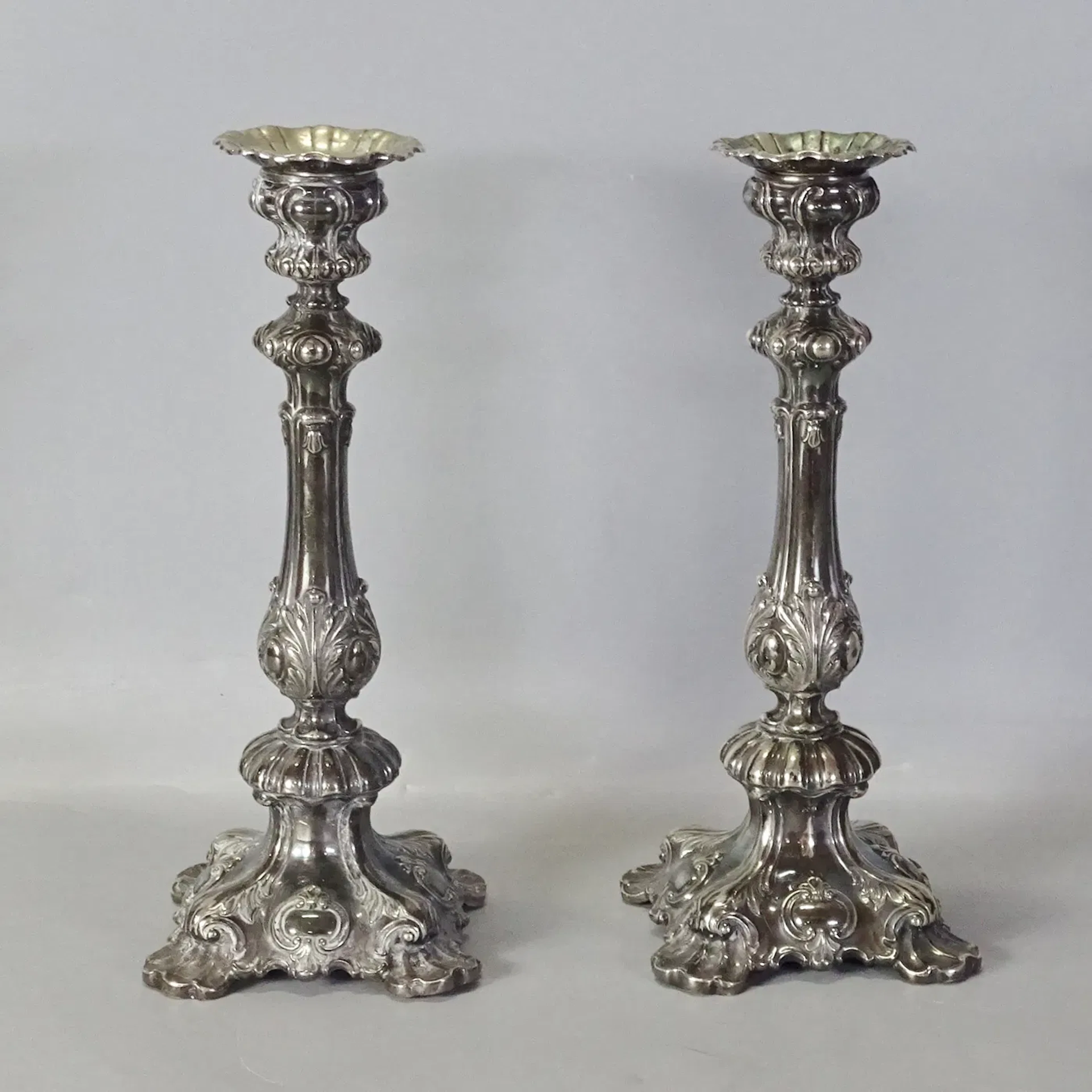 1 par ljusstakar, barockstil, 1900-tal