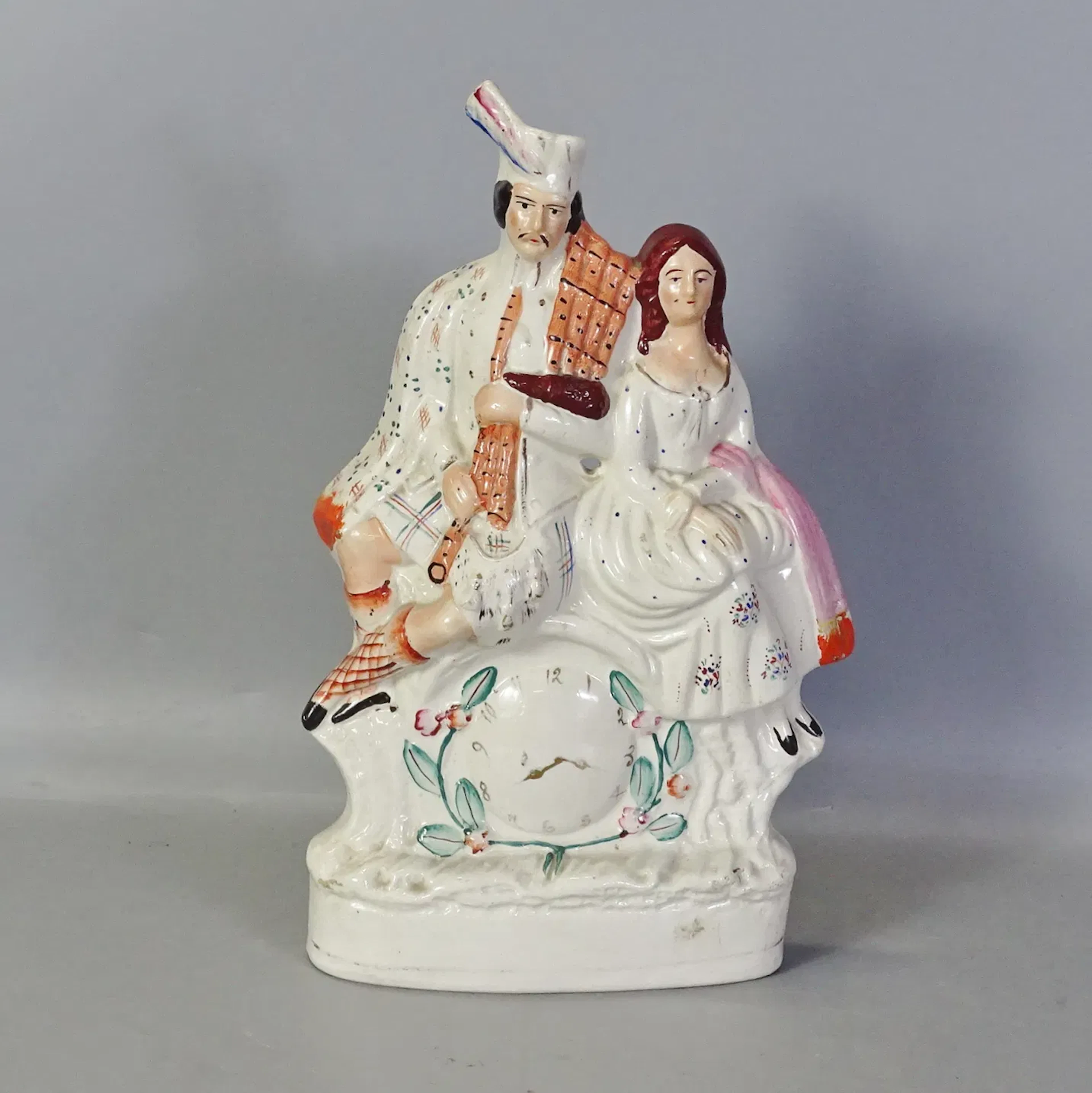 Figurin "Skotskt par" Staffordshire, England, 18/1900-tal