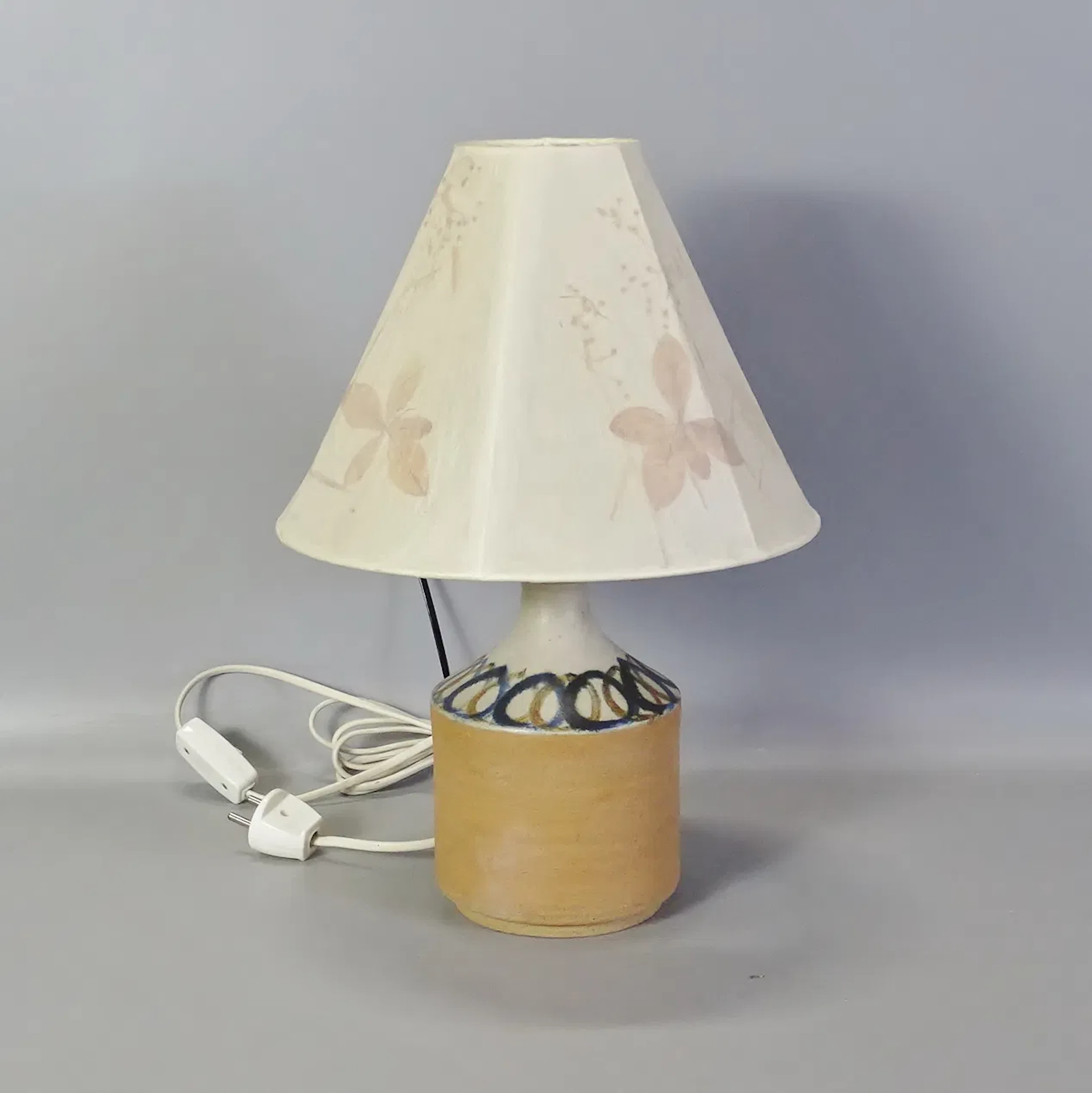 Bordslampa, keramik, 1900-tal