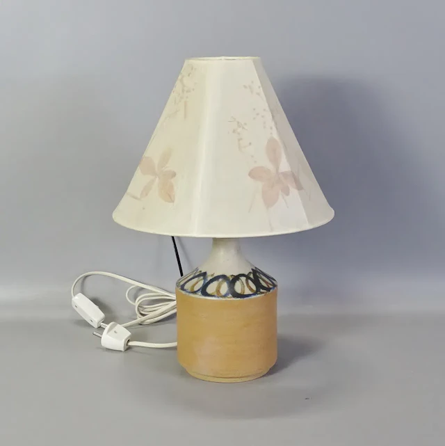 Bordslampa, keramik, 1900-tal