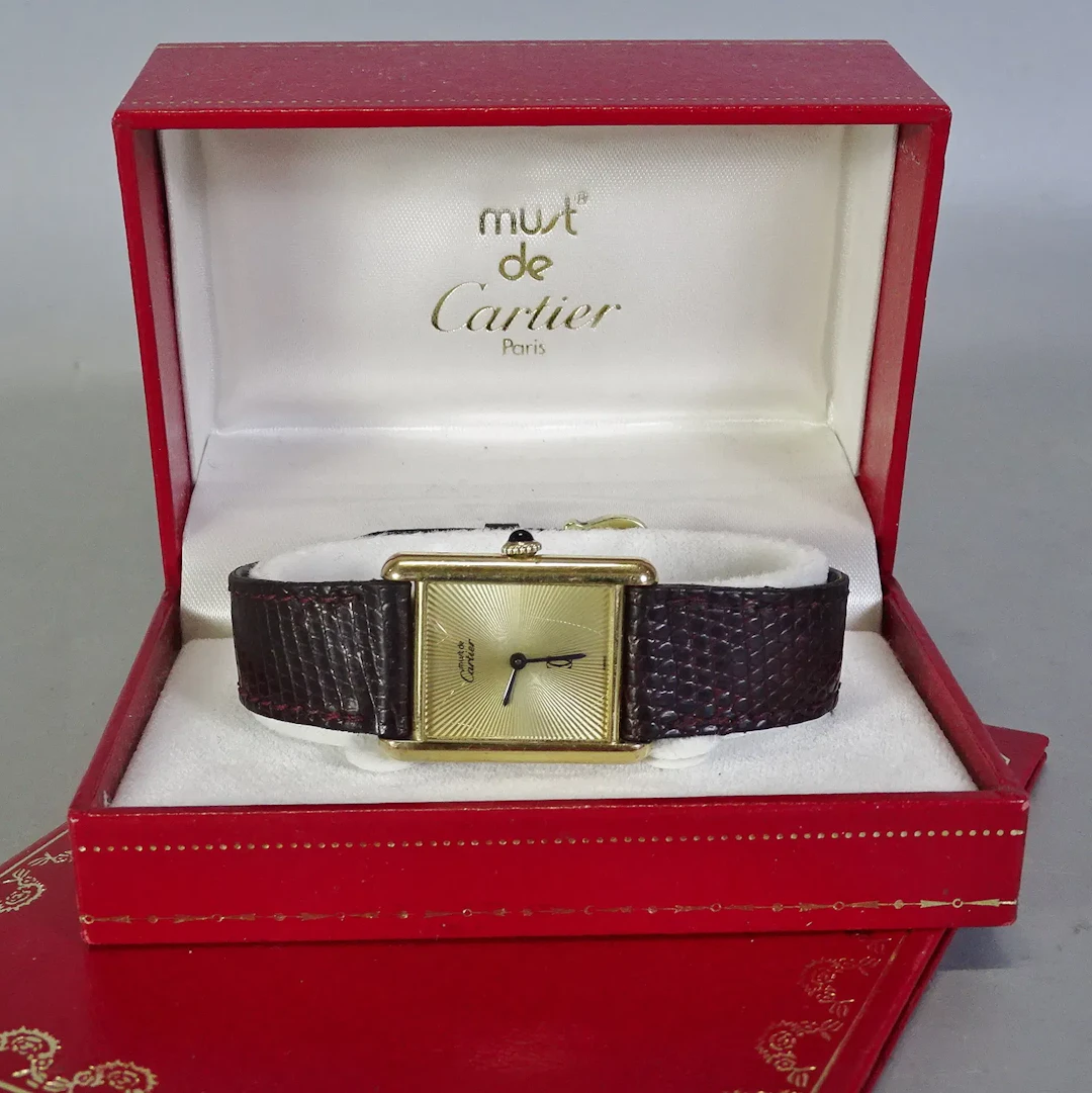 Armbandsur, Tank, Must de Cartier, 1980-tal