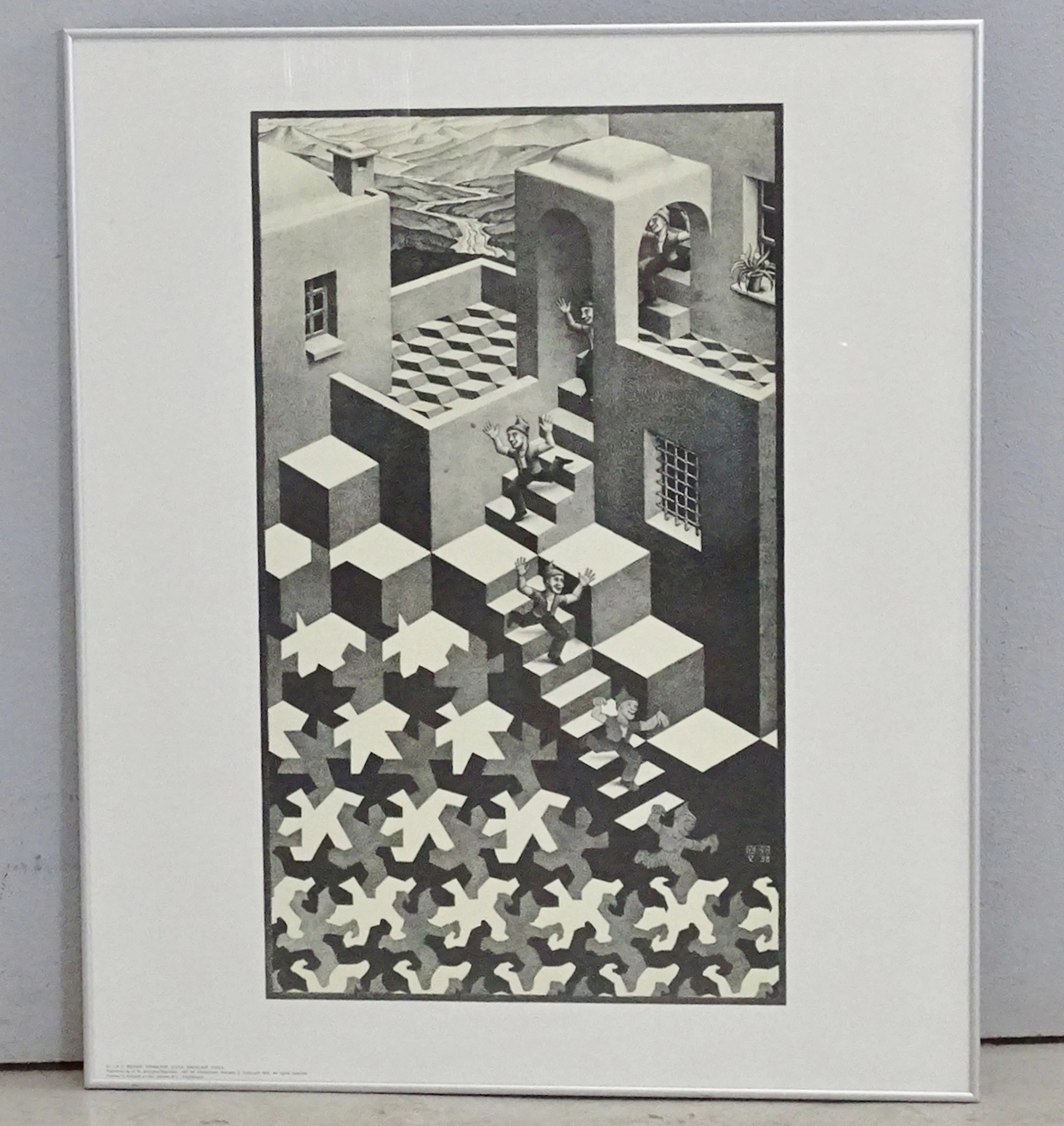 Tryck "Cycle" MC. Escher, Holland, 1970