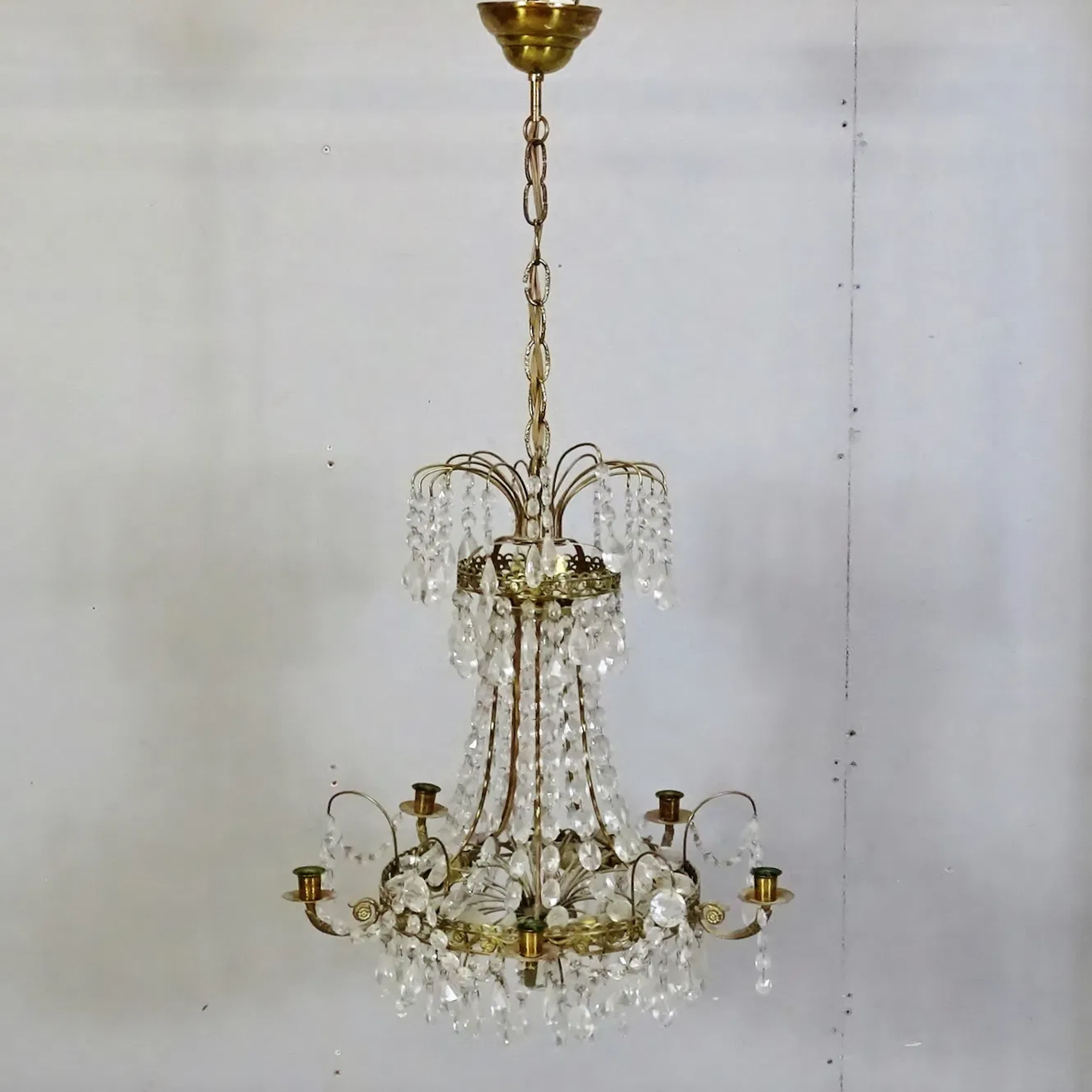 Kristallkrona, empirestil, 1900-tal