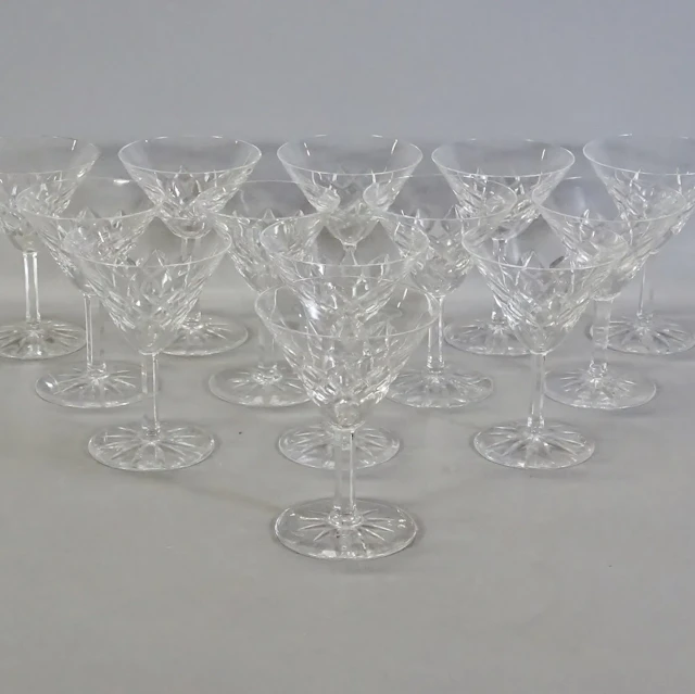 13 st. cocktailglas, möjligen "Bror" Kosta Boda, 19/2000-tal