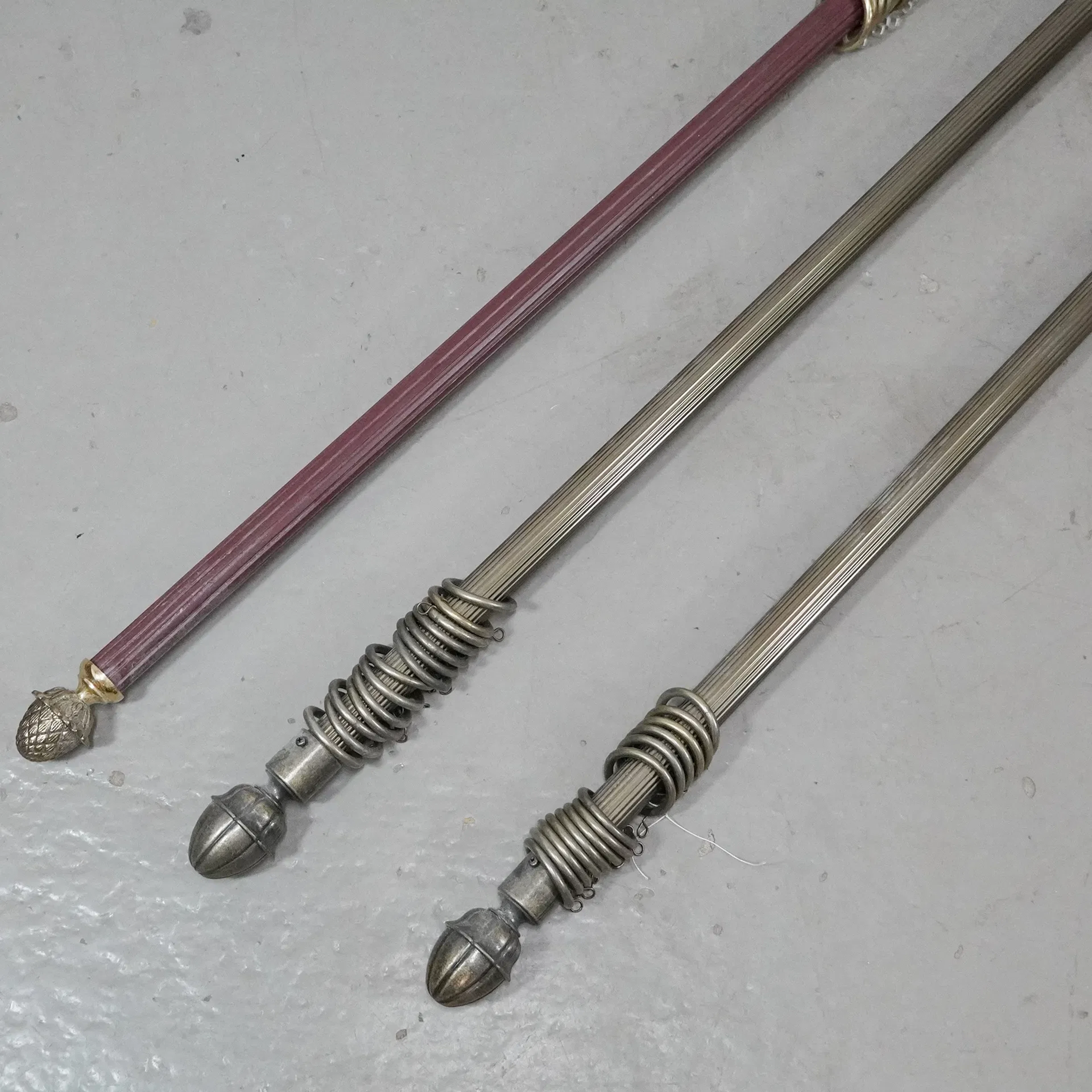 3 st gardinstänger, 2000-tal