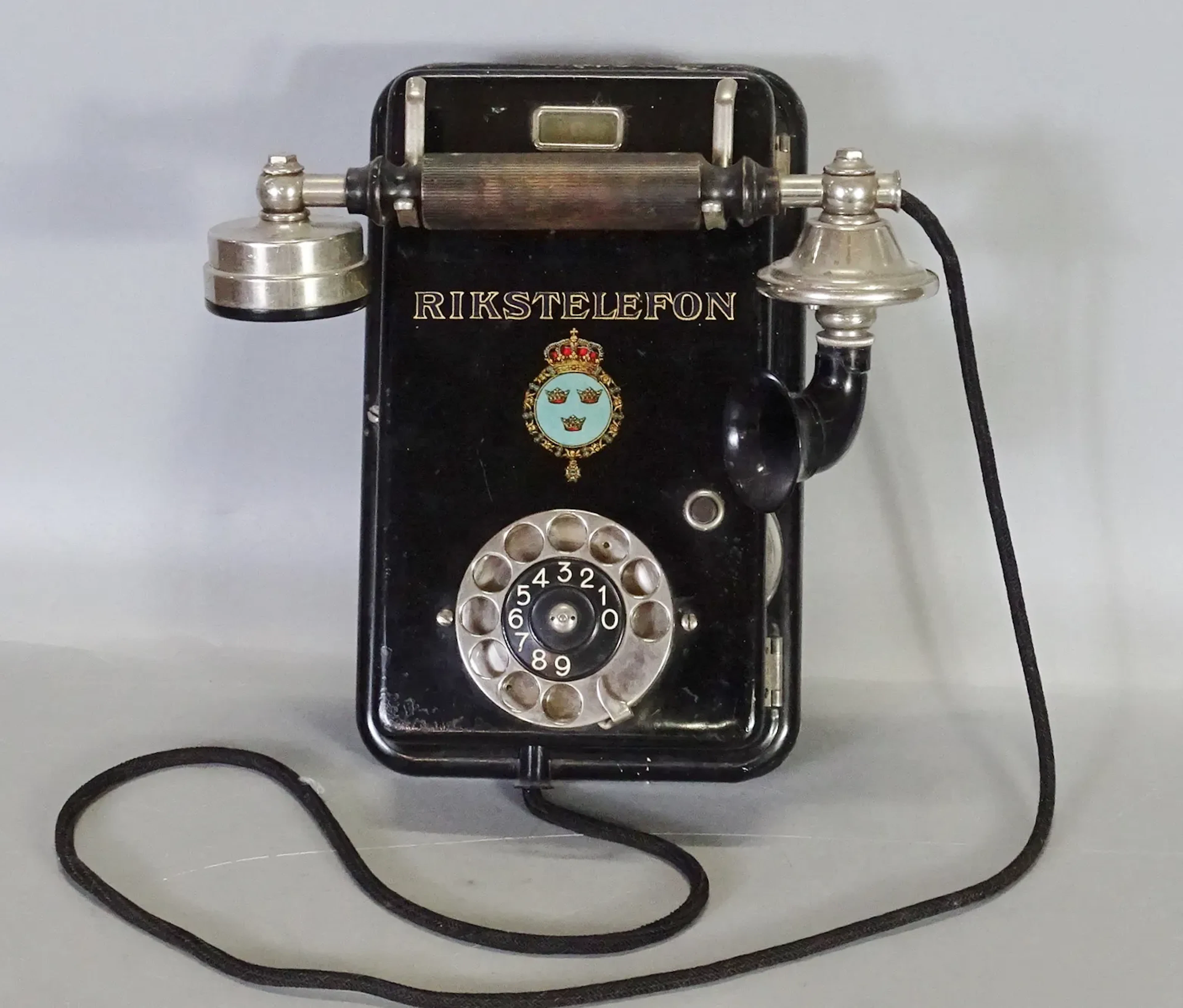 Väggtelefon "Rikstelefon" LM. Ericsson, Stockholm, 1900-talets början