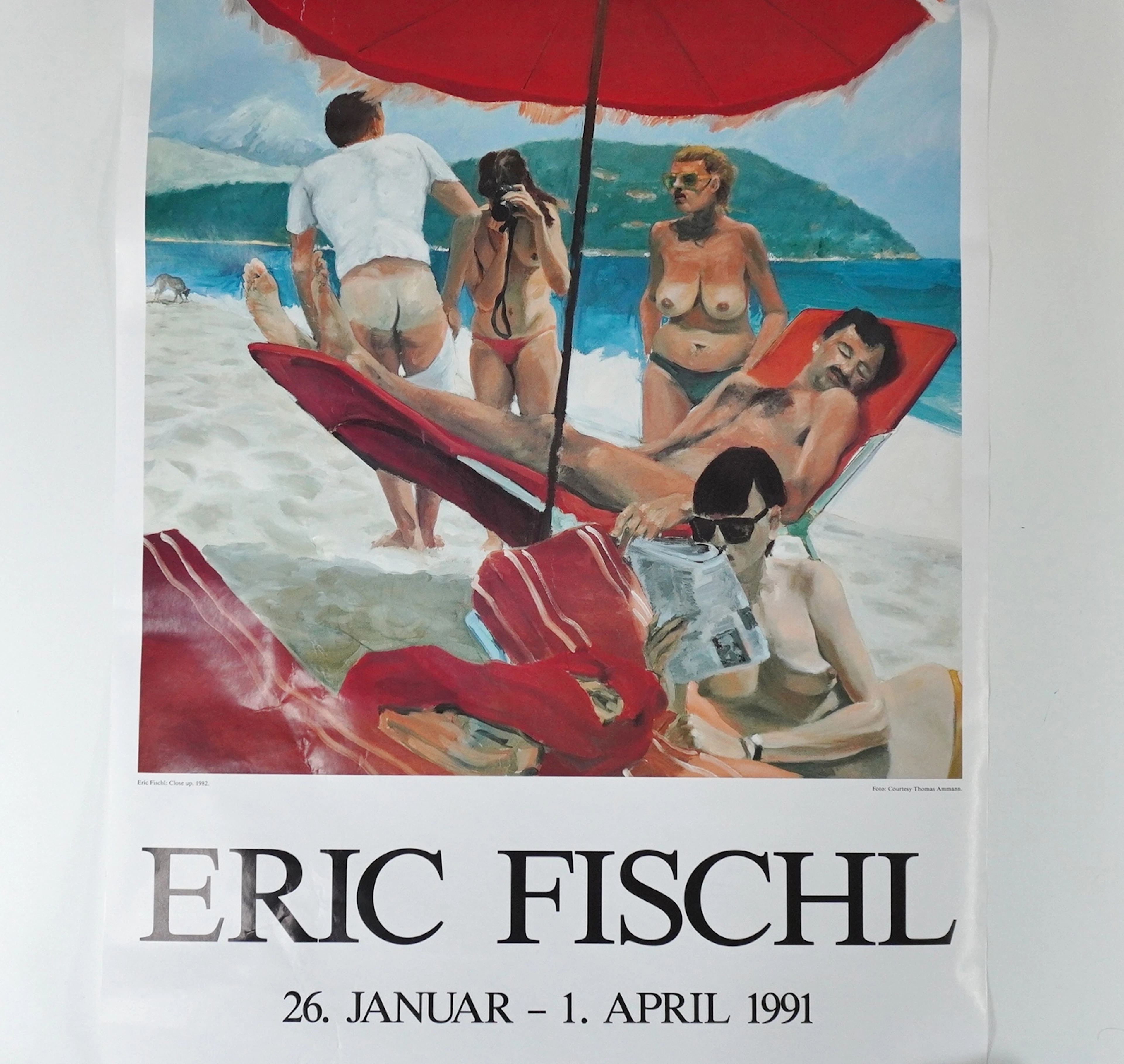 Utställningsaffisch, Eric Fischl, Aarhus Kunstmuseum
