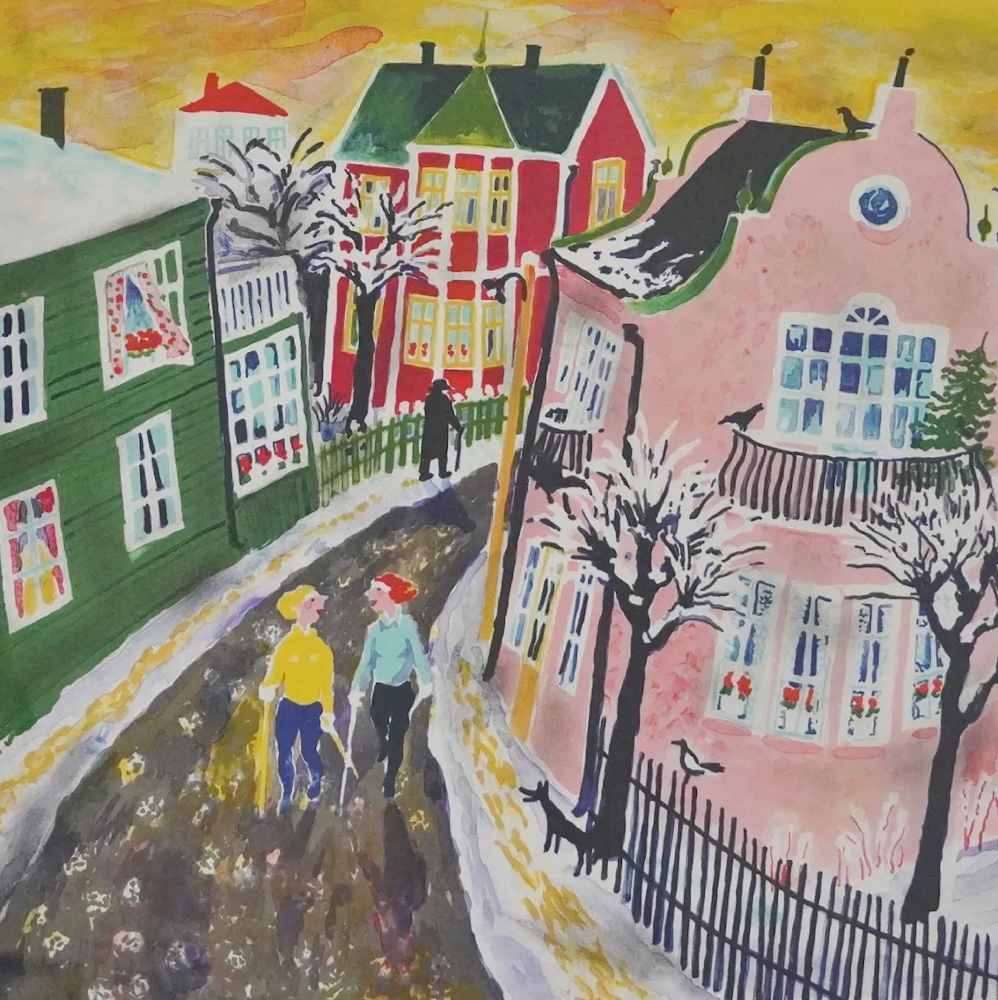 Litografi, Anders Hultman "På gång"