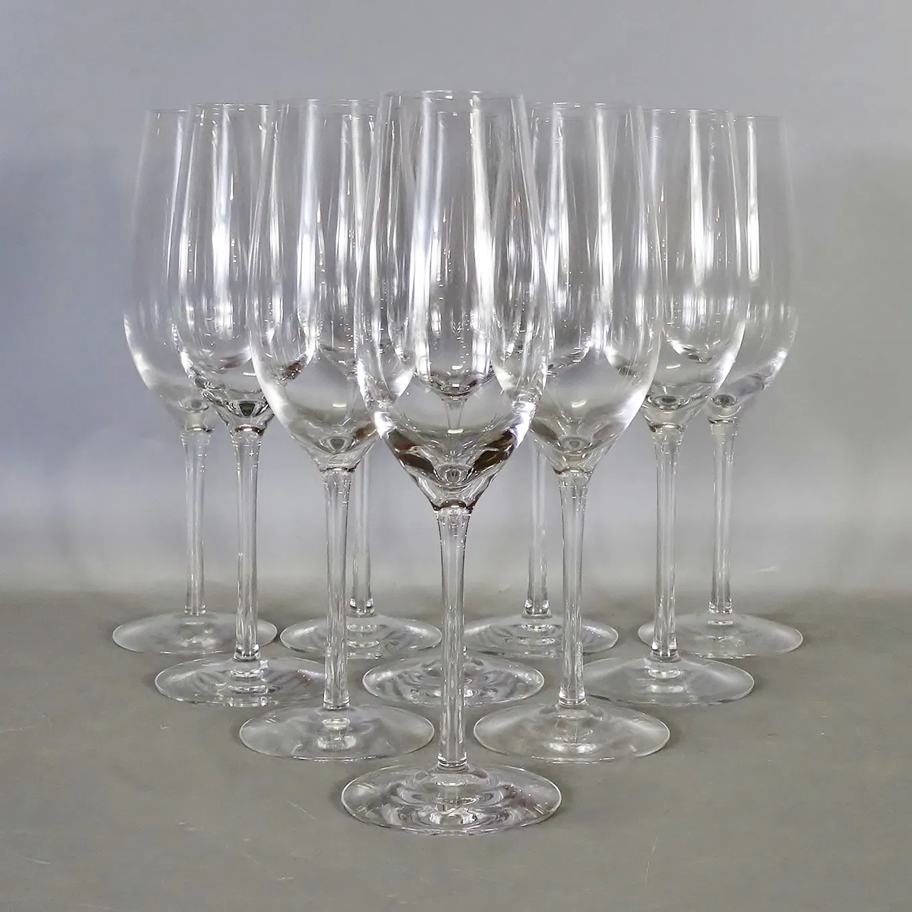 10 st. champagneglas "Merlot" Erika Lagerbielke, Orrefors