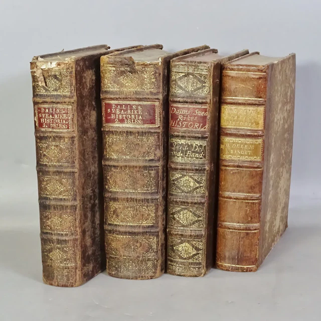 Äldre böcker, "Dalins, Svea rikes historia" 1700-tal