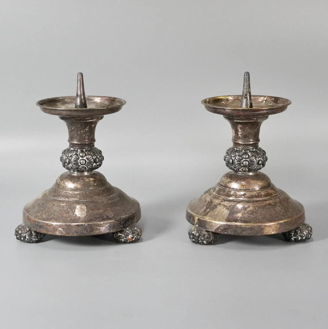 1 par ljusstakar, barockstil, 1900-tal