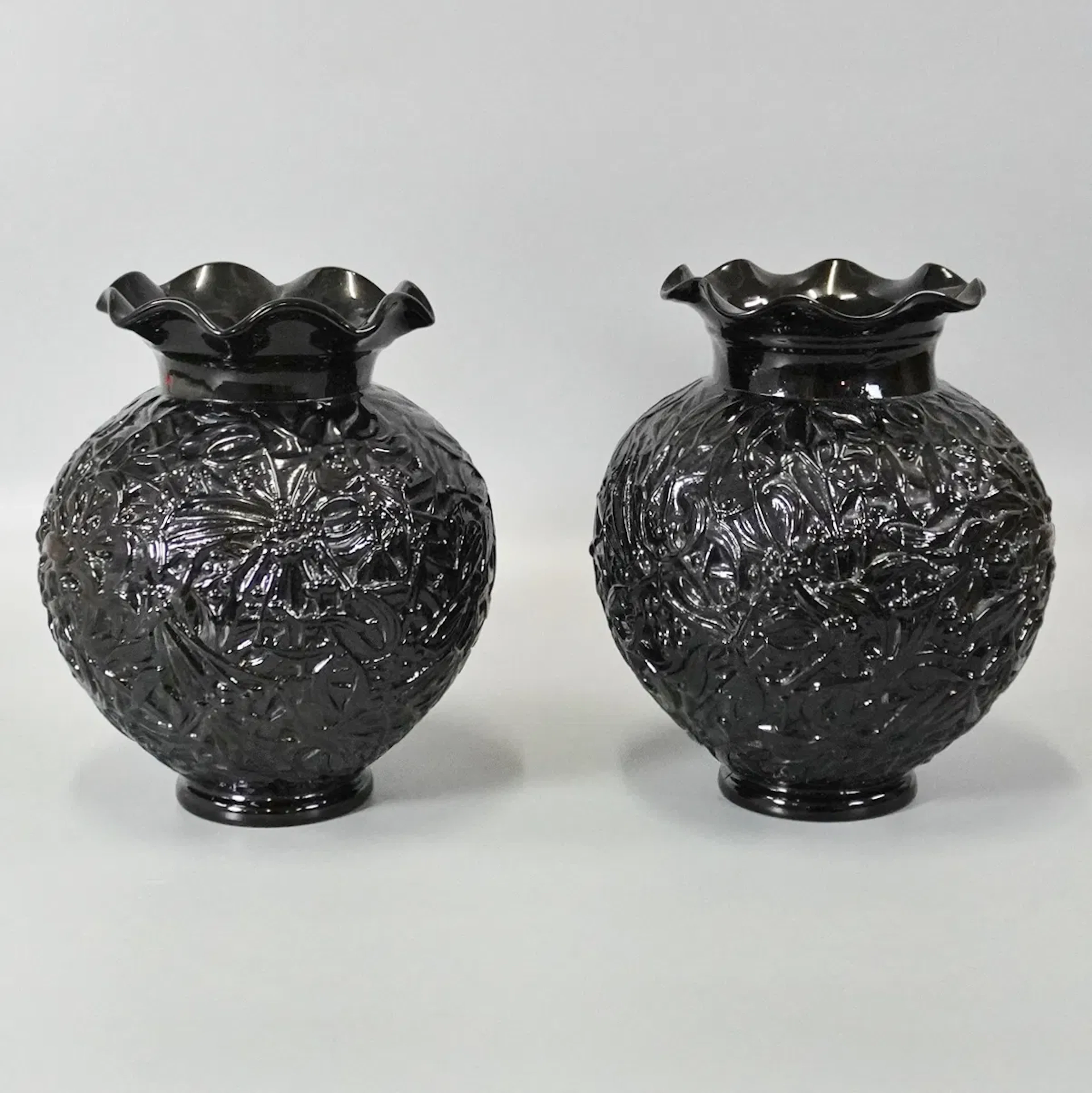 2 st vaser "Lalique" Edvin Ollers