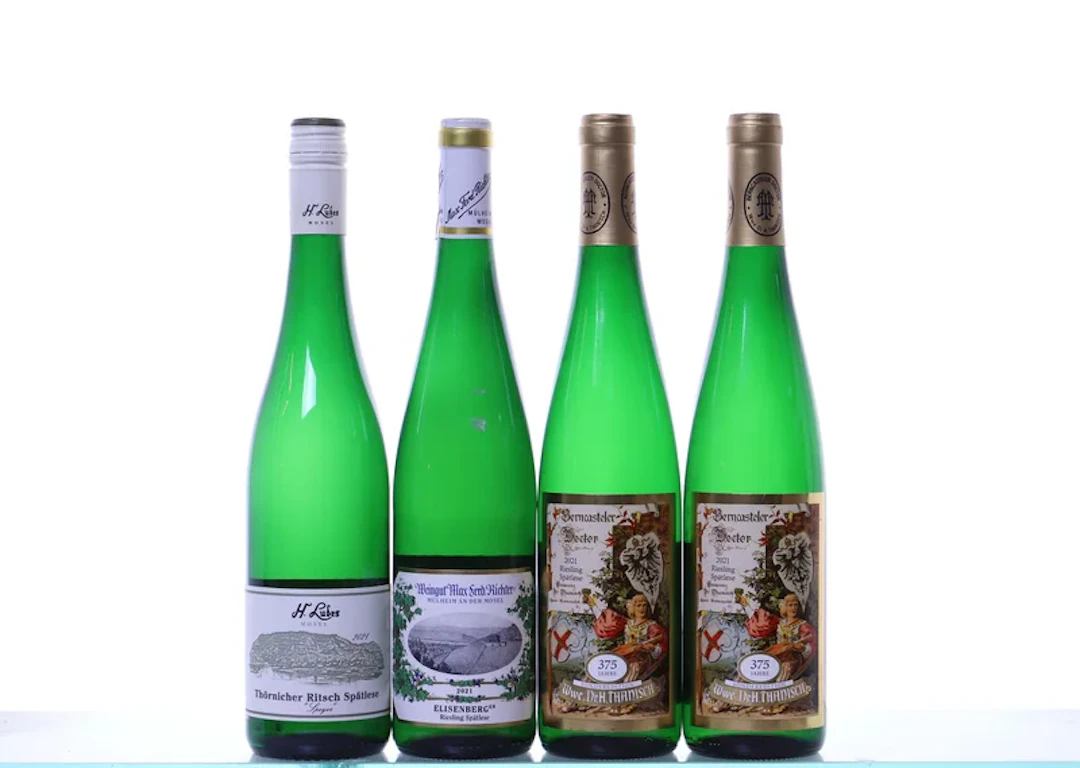 4 bottles. DEUTSCHLAND Riesling Spätlese mixed, 2021.