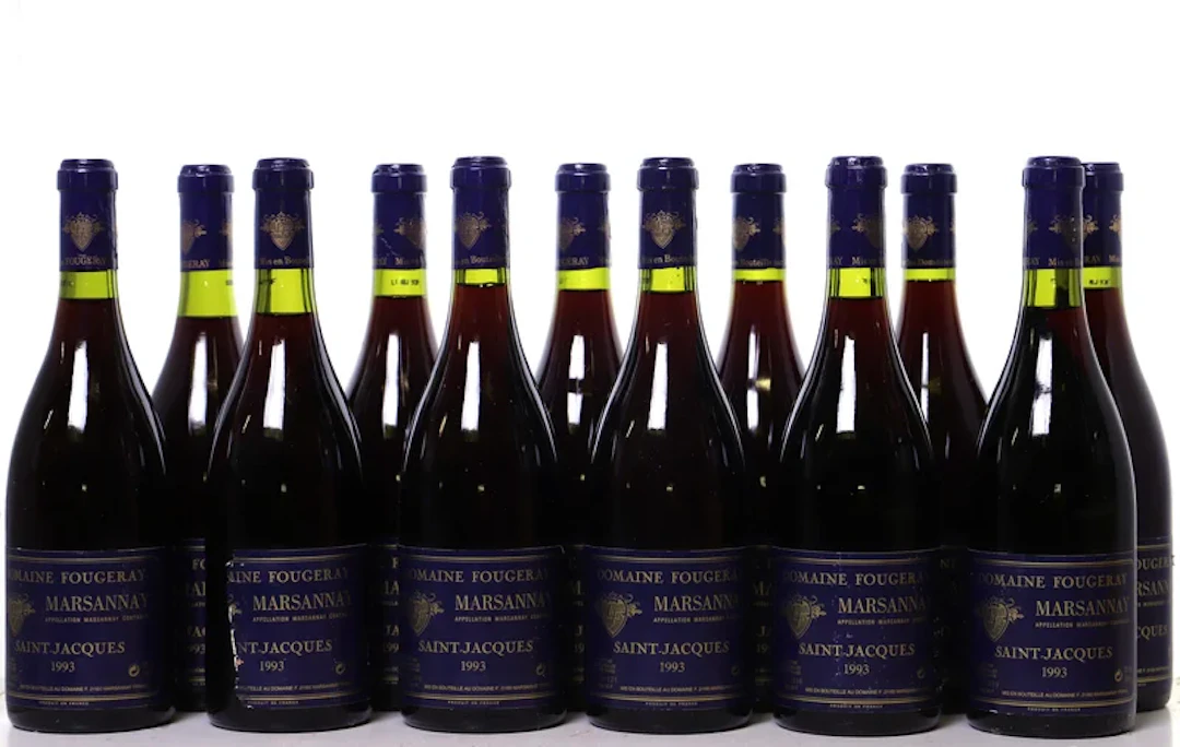 12 bottles. FOUGERAY Marsannay Saint-Jacques, 1993.
