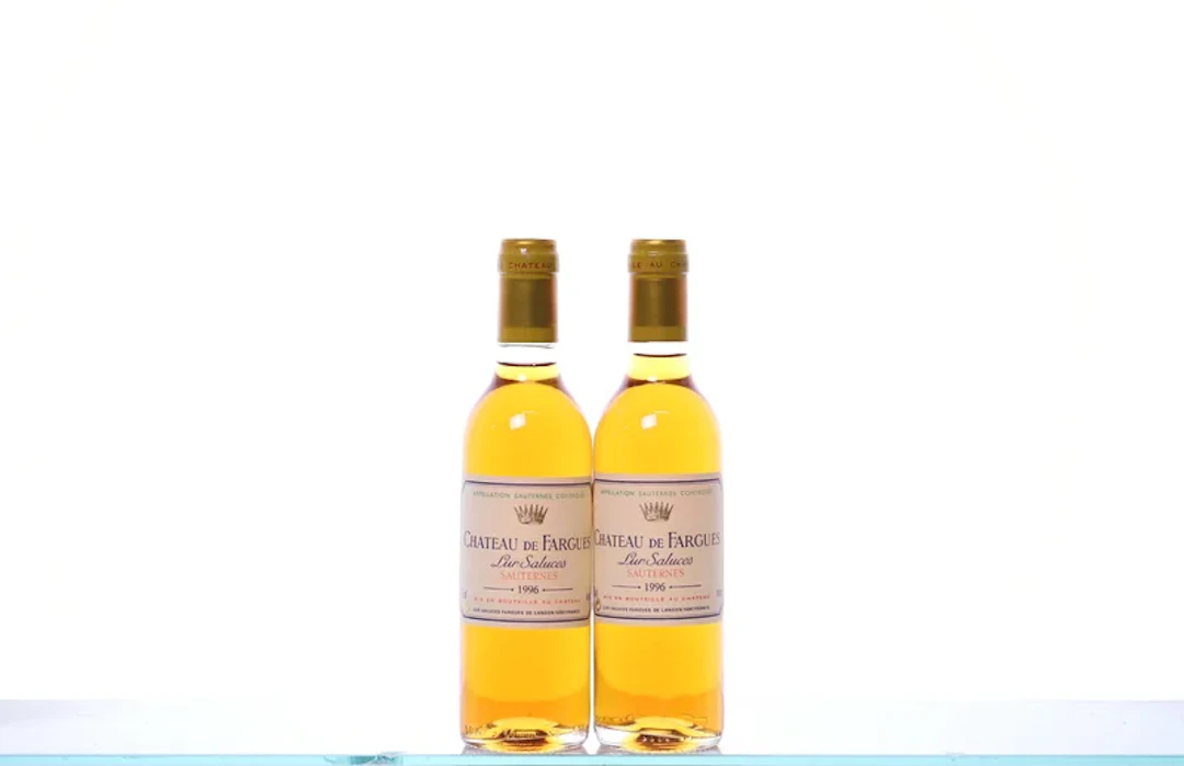 2 half bottles. Château de Fargues, Lur Saluces, Sauternes, 1996.