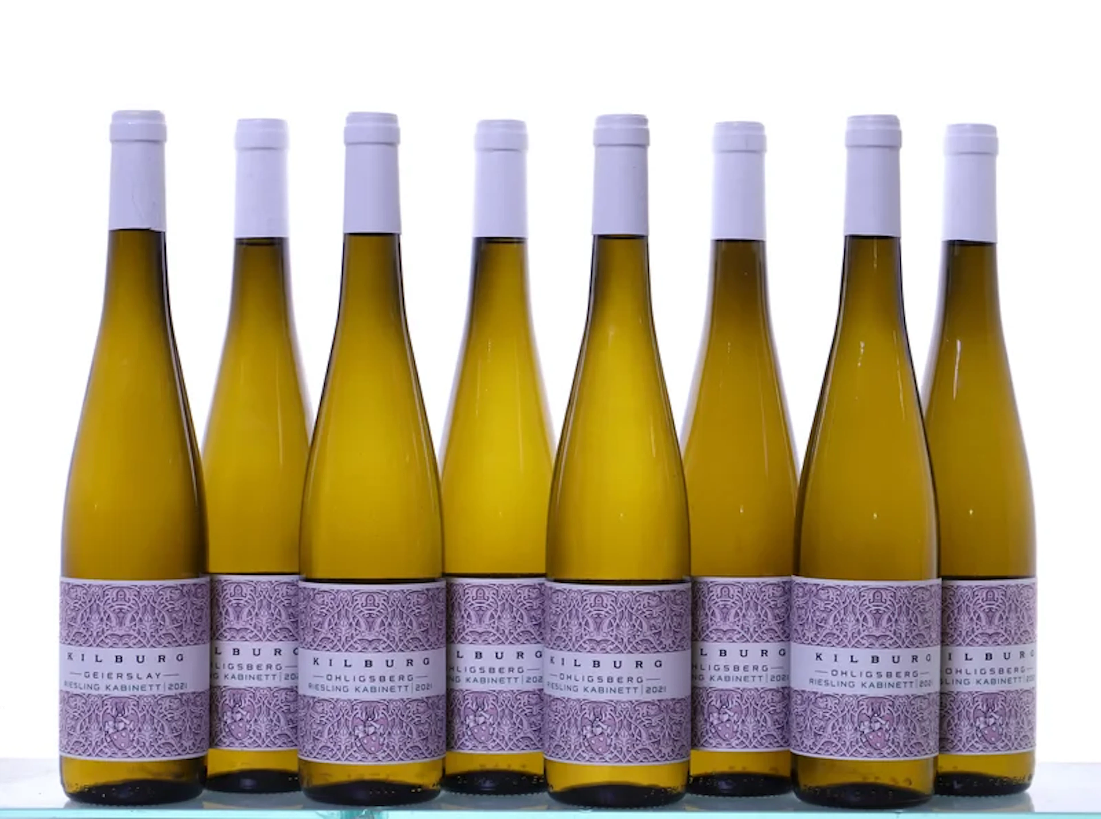 8 bottles. MOSEL Kilburg Max, Riesling Kabinett mixed, 2021. 1x Geierslay