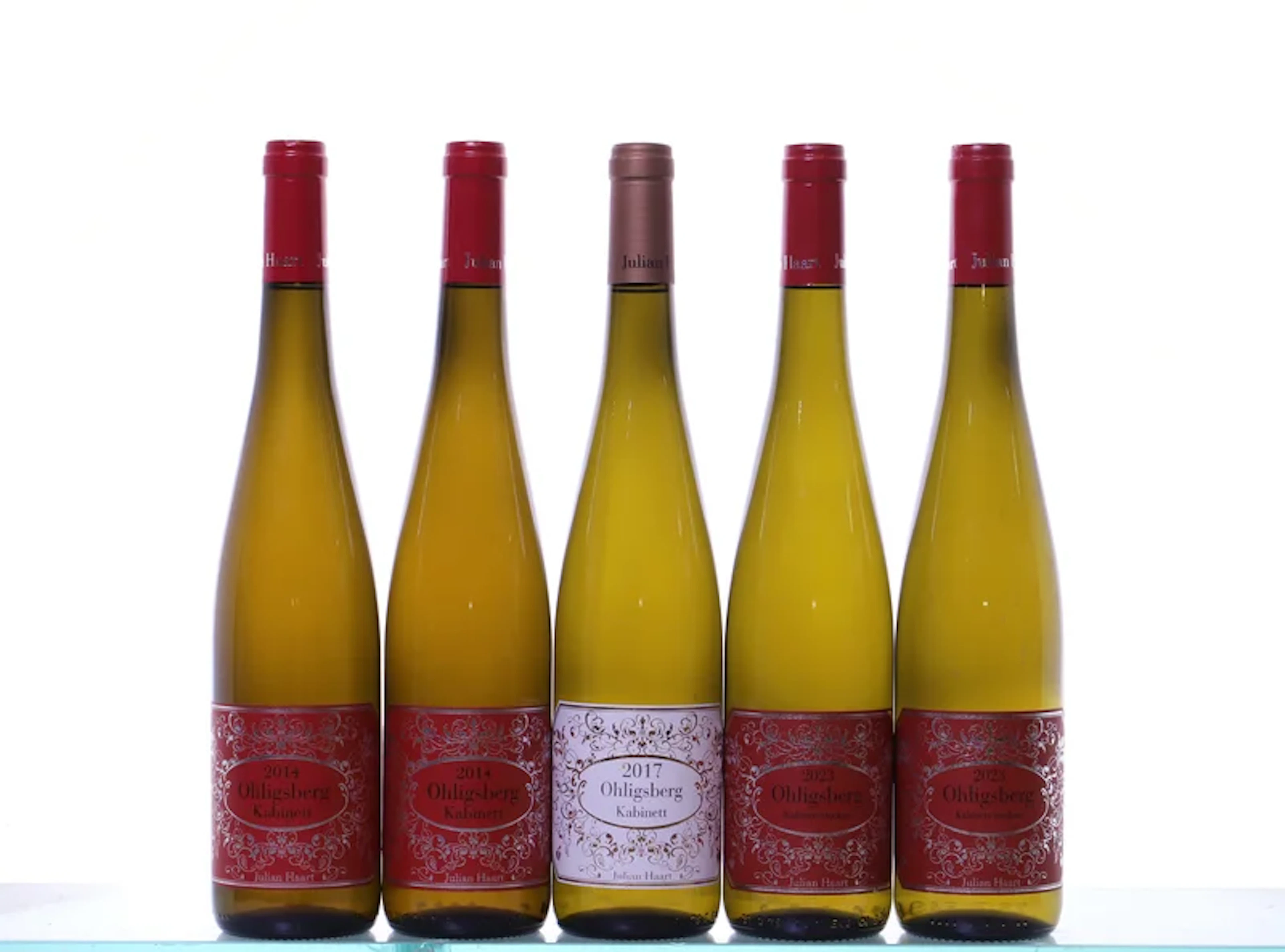 5 bottles. MOSEL Julian Haart, Wintricher Ohligsberg Riesling. 2x