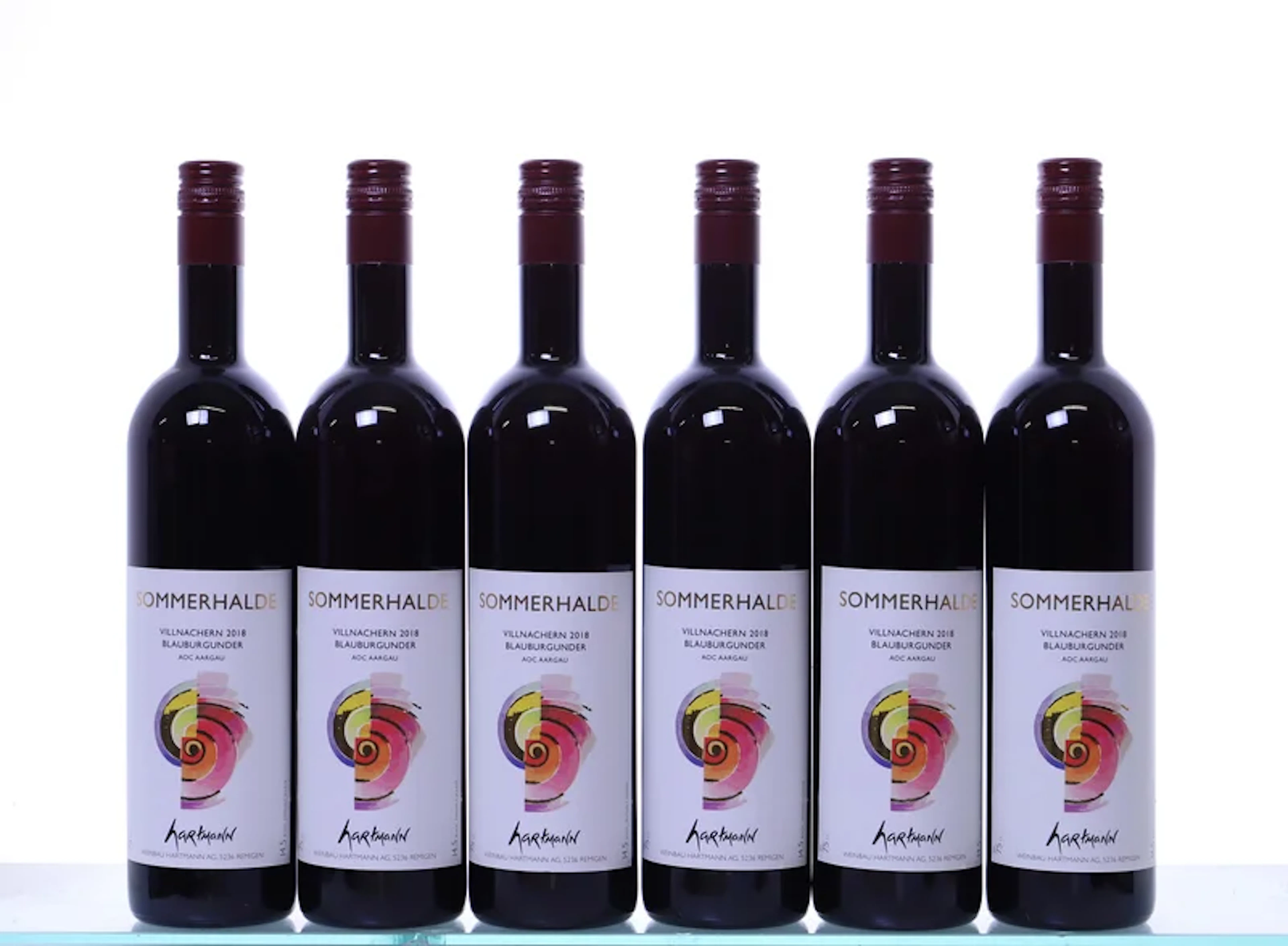 6 bottles. AARGAU Weinbau Hartmann, Villnachern, Sommerhalde Blauburgunder