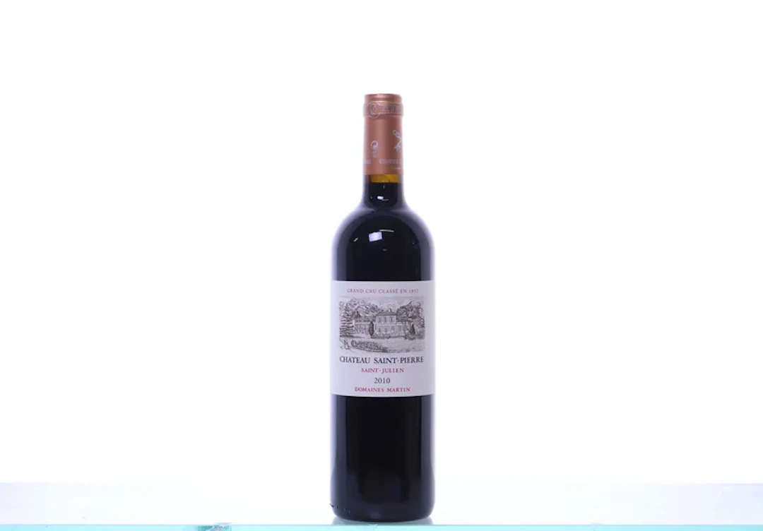 1 bottle. Château Saint-Pierre 4ème Cru Saint-Julien, 2010. Rating: P97.