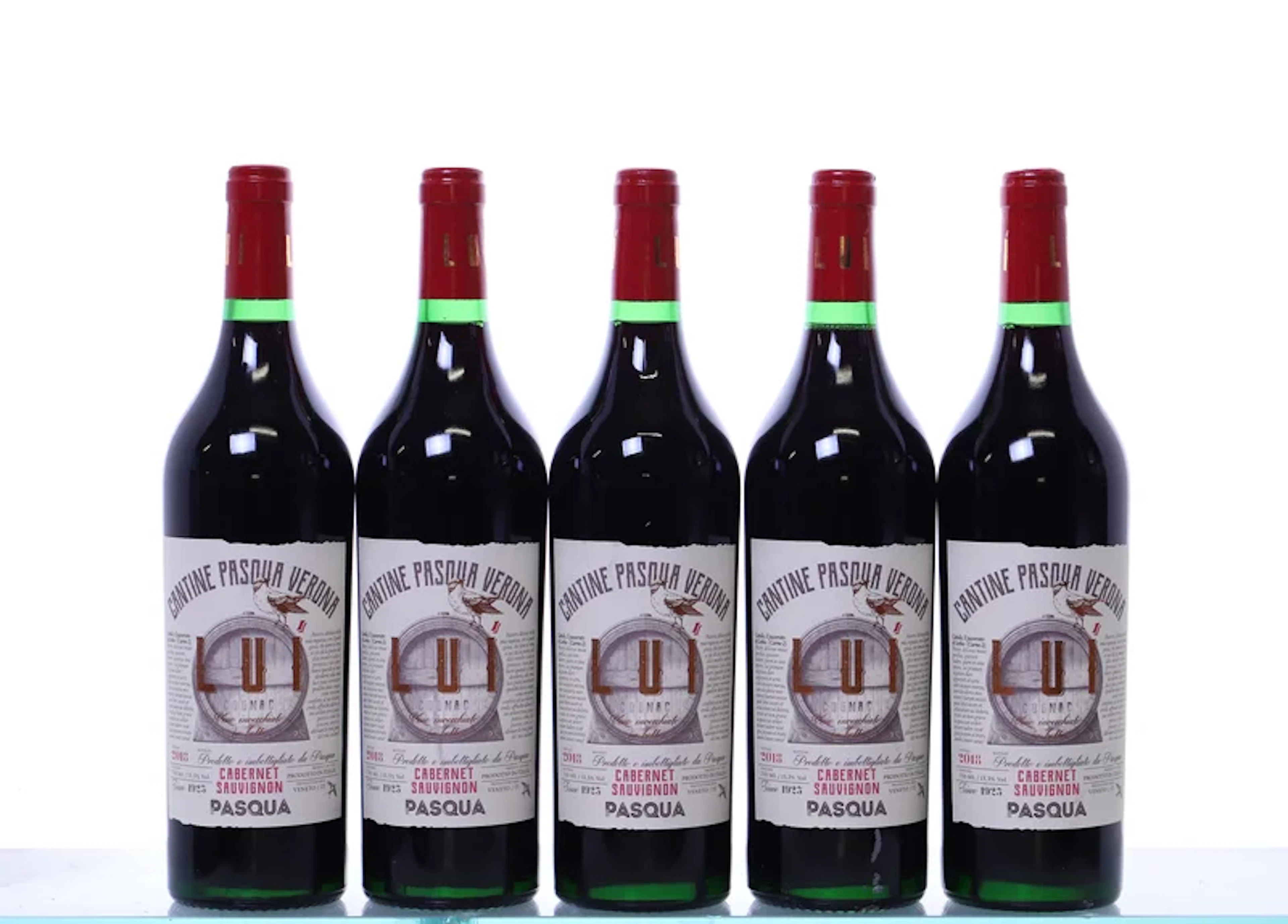 5 bottles. VENETO Pasqua, Luí, 2018.
