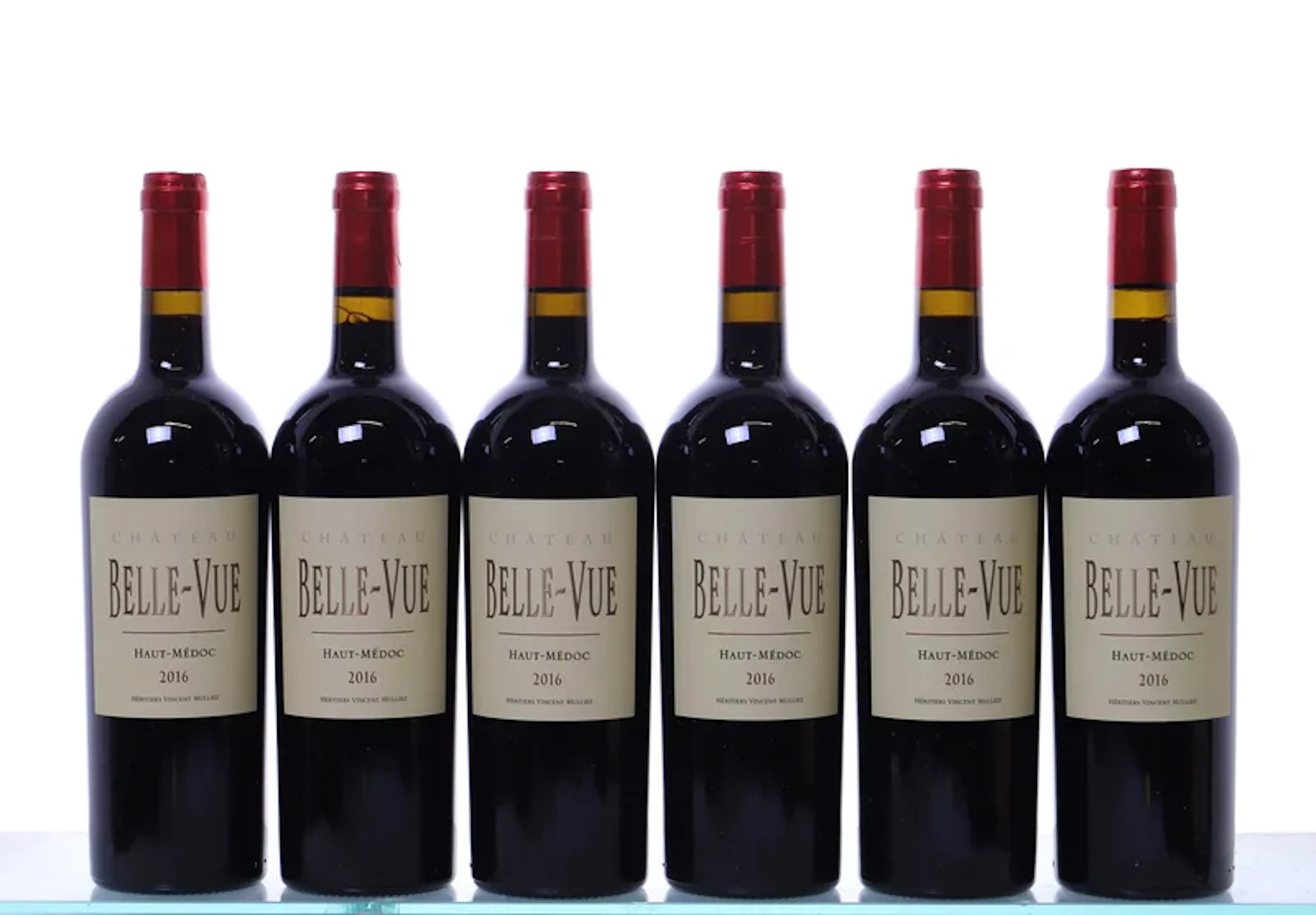 6 bottles. Château Belle-Vue Haut-Médoc, 2016.