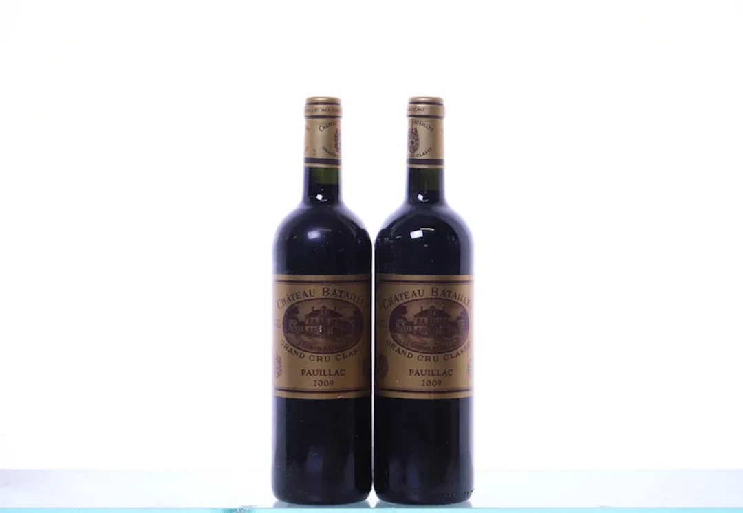 2 bottles. Château Batailley 5ème Cru Pauillac, 2009. Rating: WS91.
