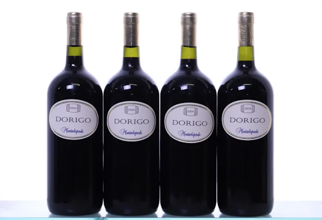 4 magnums OC. FRIULI Dorigo, Vigneto Montsclapade, 2004.