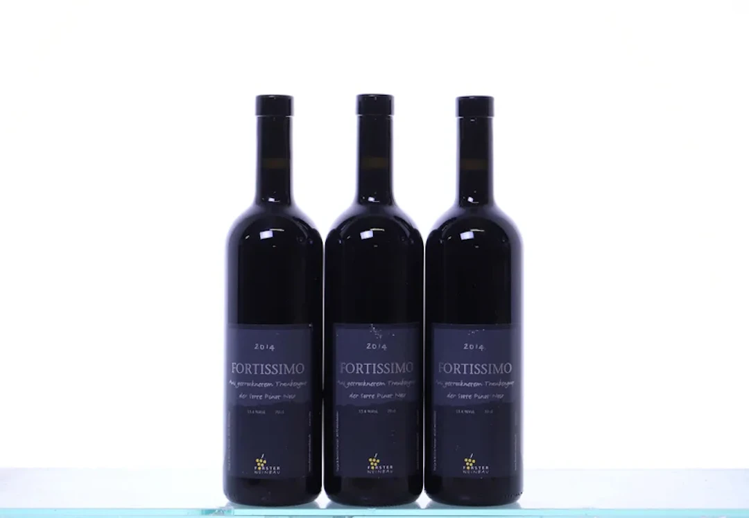 3 bottles. THURGAU Forster Weinbau, Pinot Noir Fortissimo, 2014.