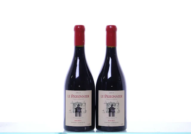 2 bottles. CAHORS Château La Grézette, Le Pigeonnier, 2015.