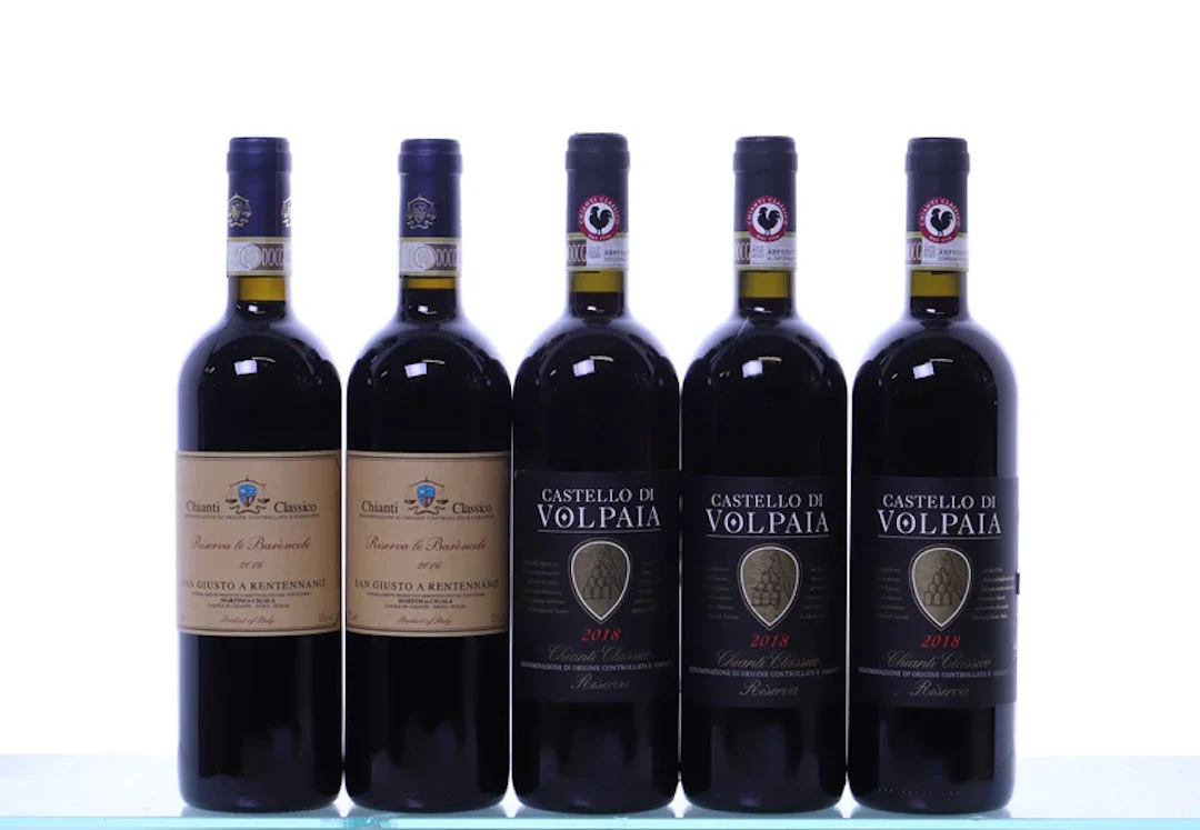 5 bottles. CHIANTI CLASSICO Riserva mixed. 2x 2016 Riserva le Barroncole