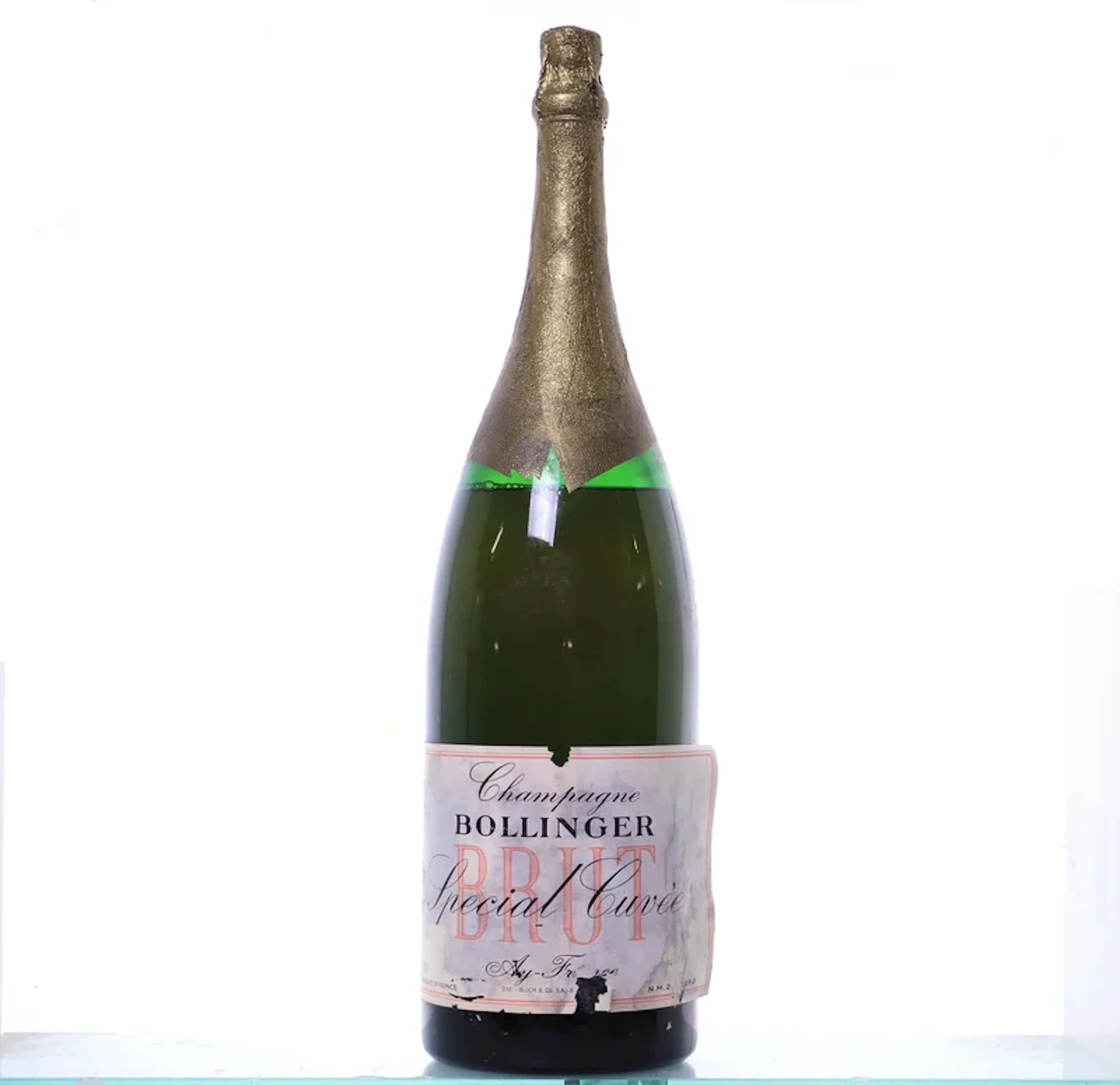 1 Impériale 6-liter. CHAMPAGNE BOLLINGER Special Cuvée Brut. Leaking