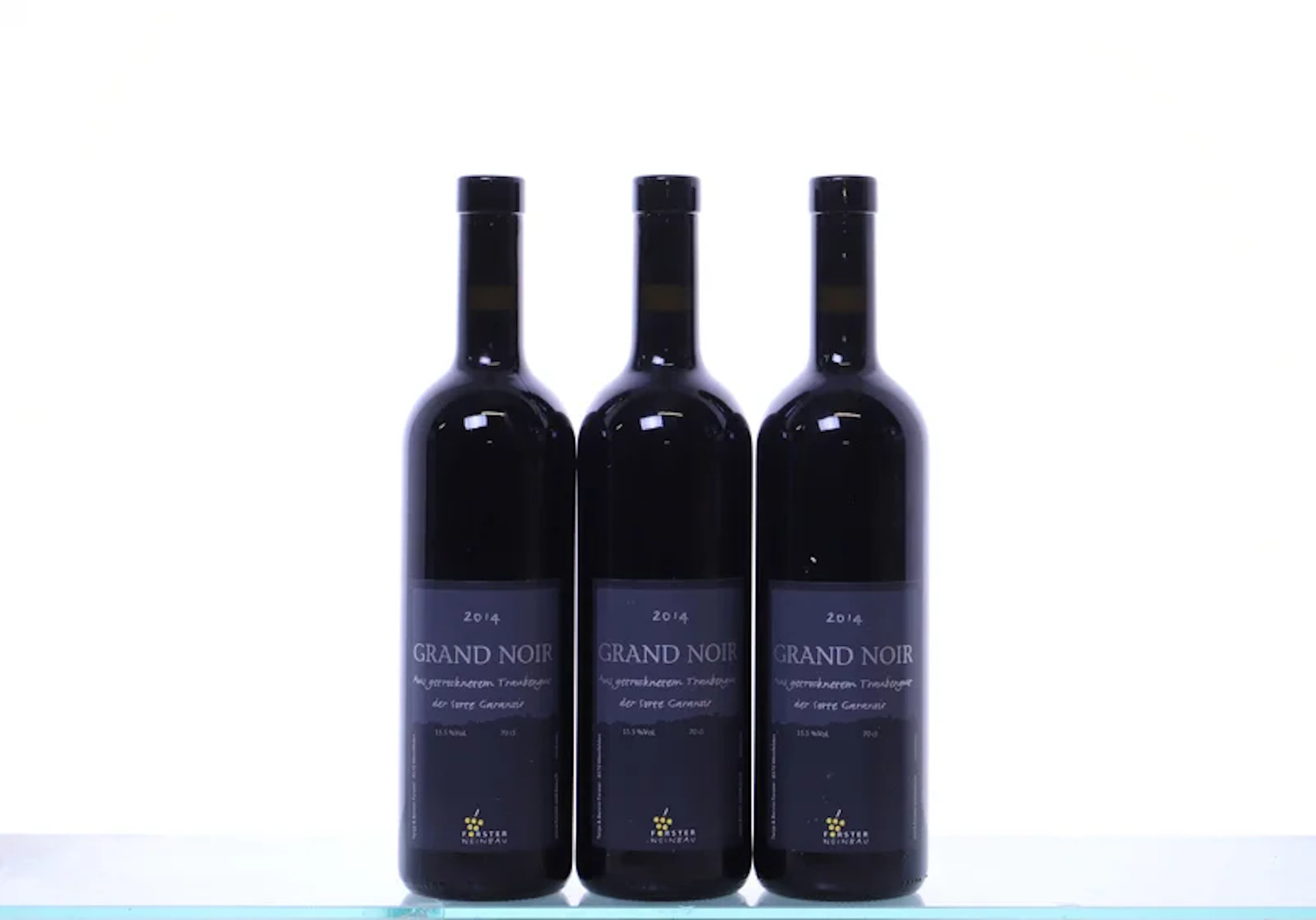 3 bottles. THURGAU Forster Weinbau, Grand Noir, 2014.