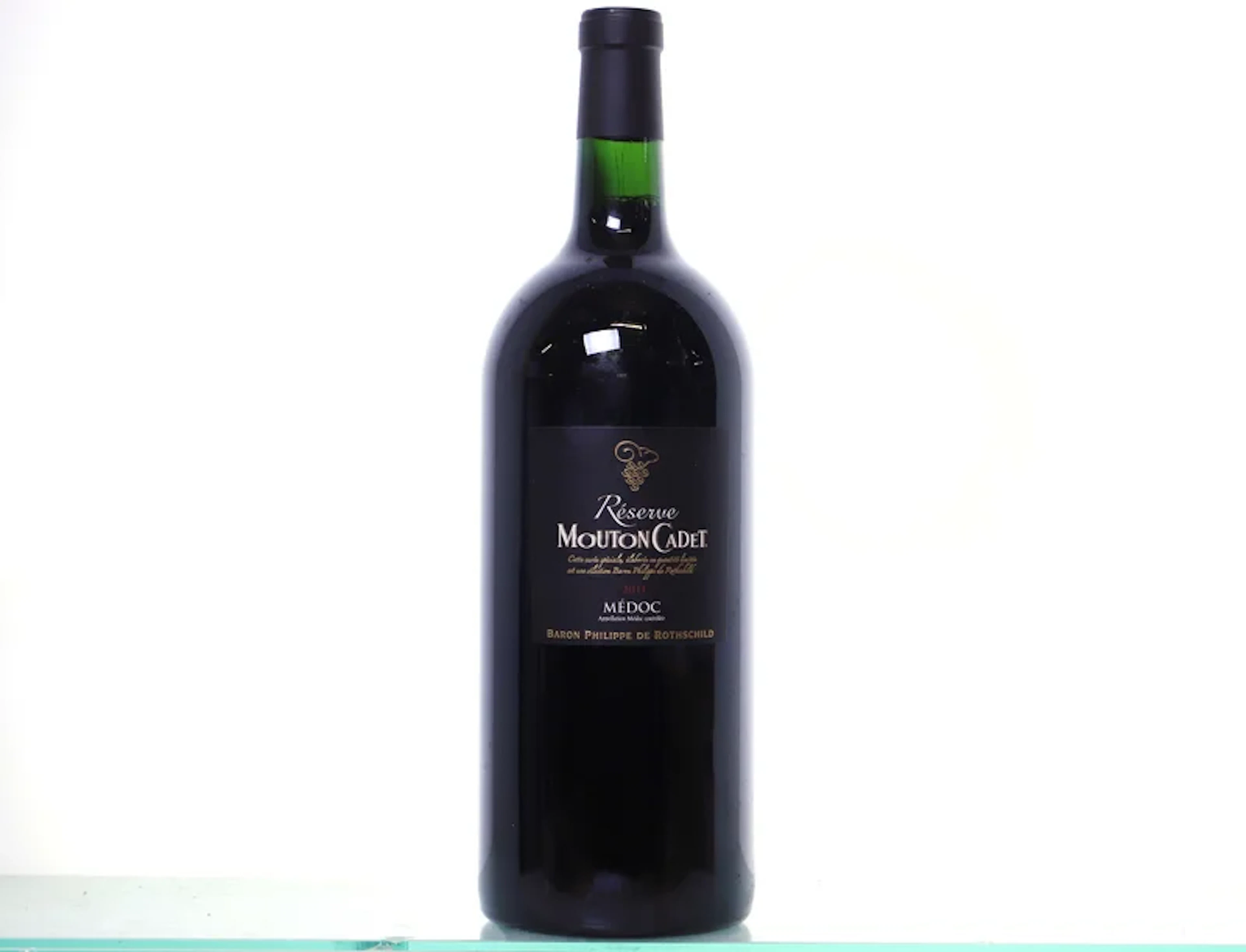 1 double magnum. BARON PHILIPPE DE ROTHSCHILD Mouton-Cadet Réserve, 2011.