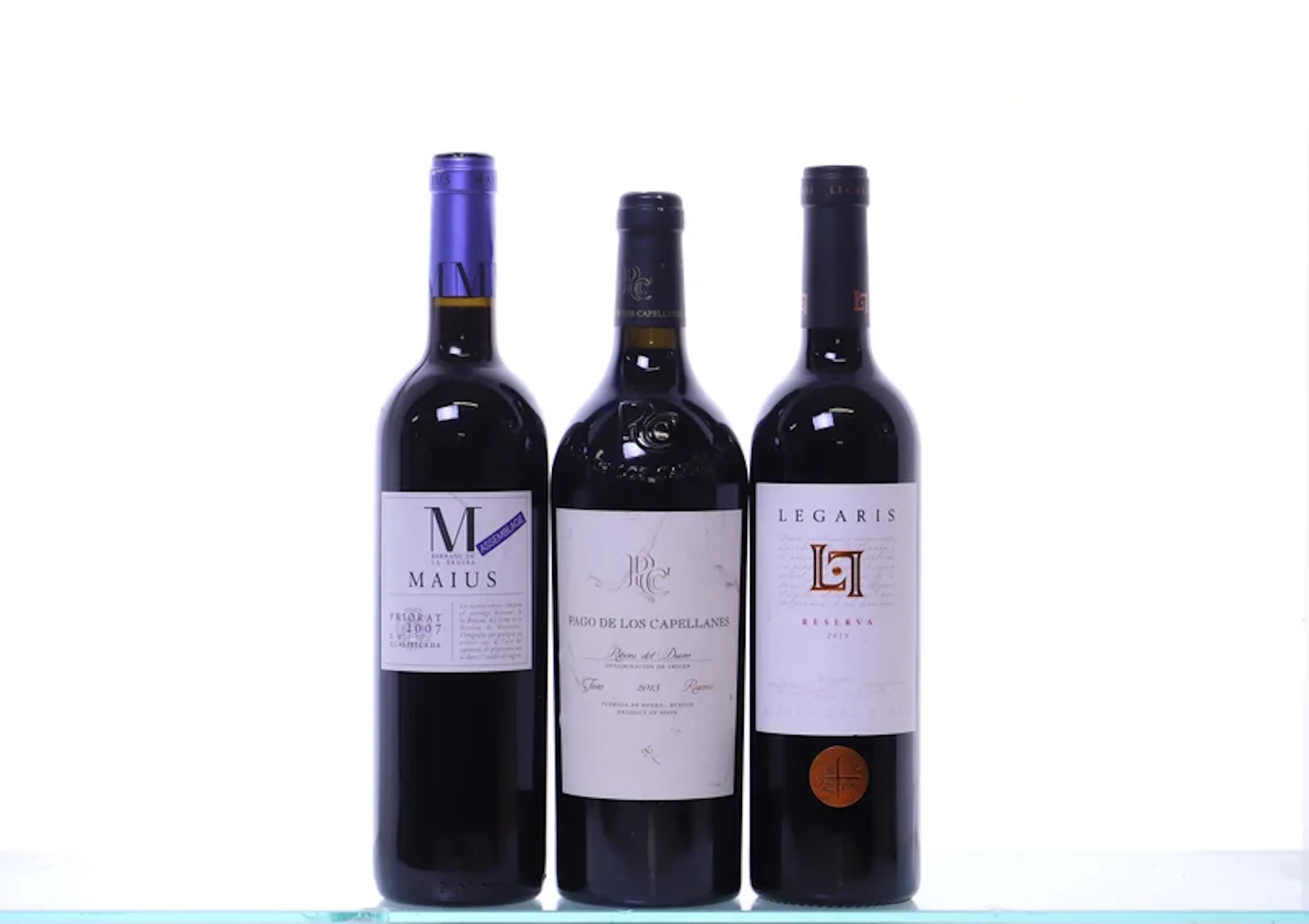 3 bottles. RIBERA DEL DUERO + PRIORAT mixed. 1x 2007 Maius Priorat