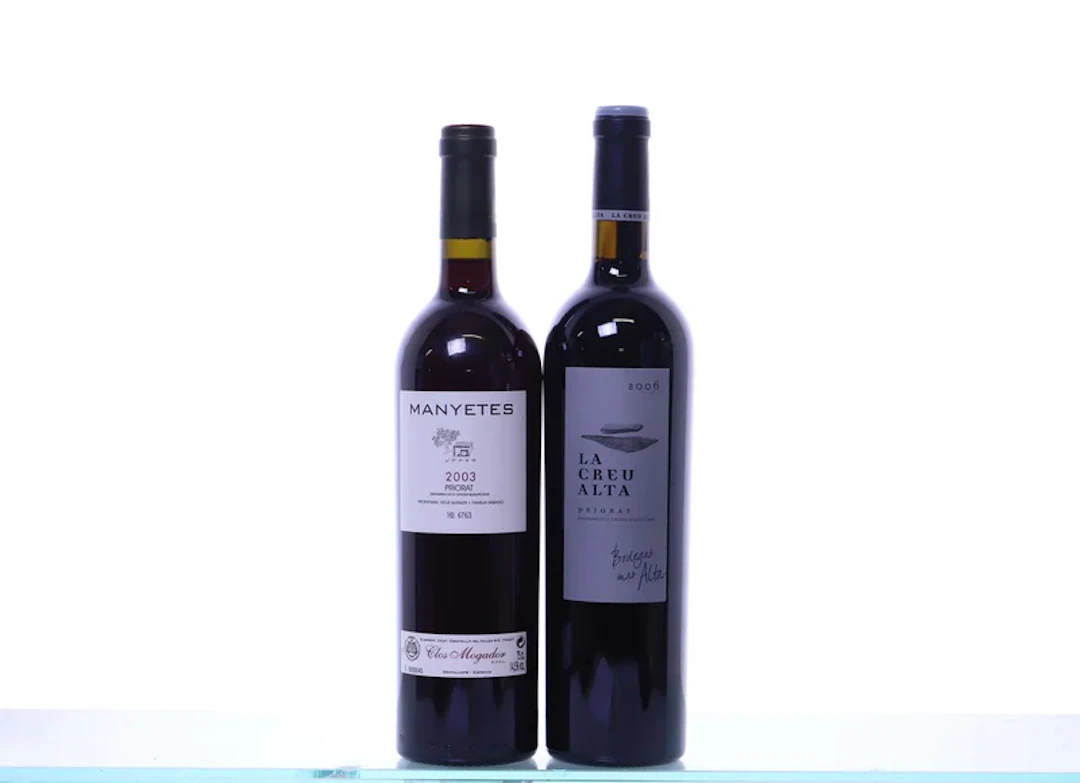 2 bottles. PRIORAT mixed. 1x 2003 Manyetes, 1x 2006 La Creu Alta.