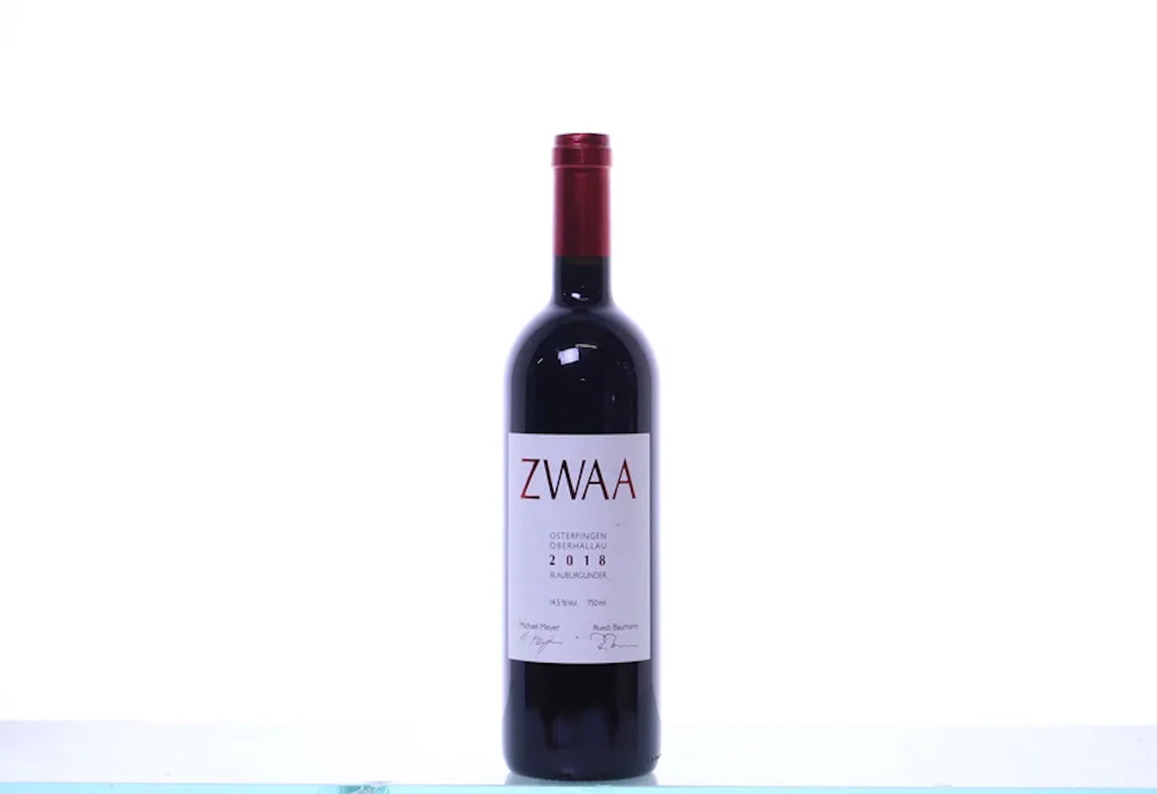 1 bottle. SCHAFFHAUSEN Baumann & Meyer, Oberhallauer Blauburgunder ZWAA, 2018.
