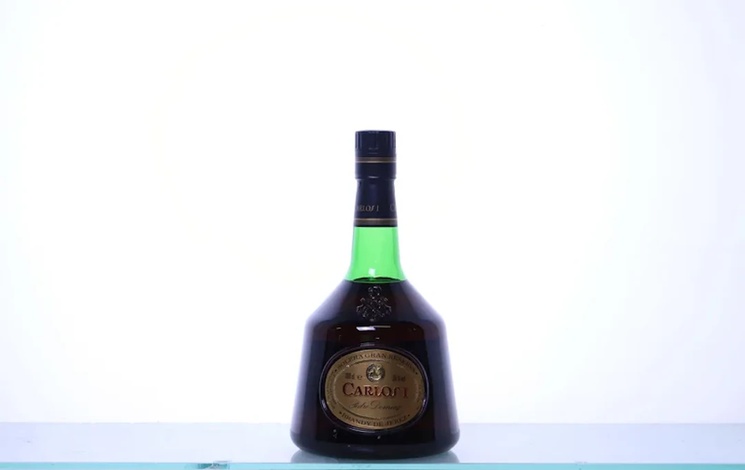 1 bottle 1-Liter. BRANDY Domecq Carlos I Solera Gran Reserva.