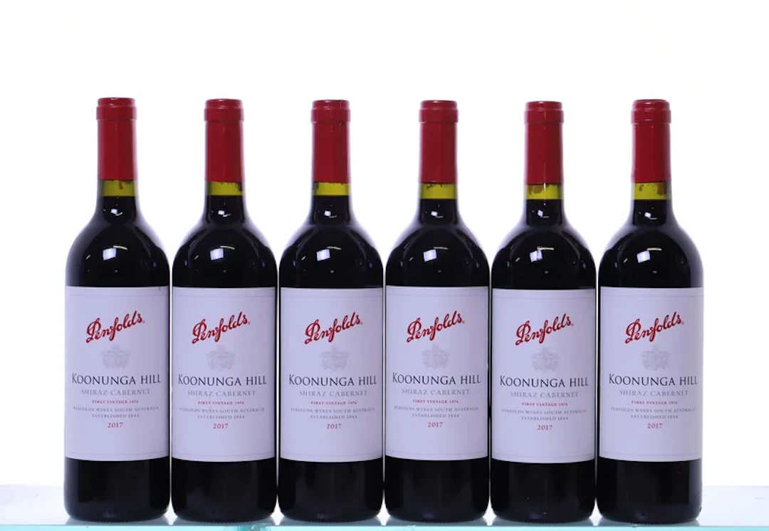 6 bottles. PENFOLDS Koonunga Hill Shiraz-Cabernet, 2017.