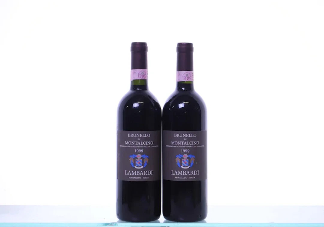 2 bottles. LAMBARDI Brunello di Montalcino, 1999.