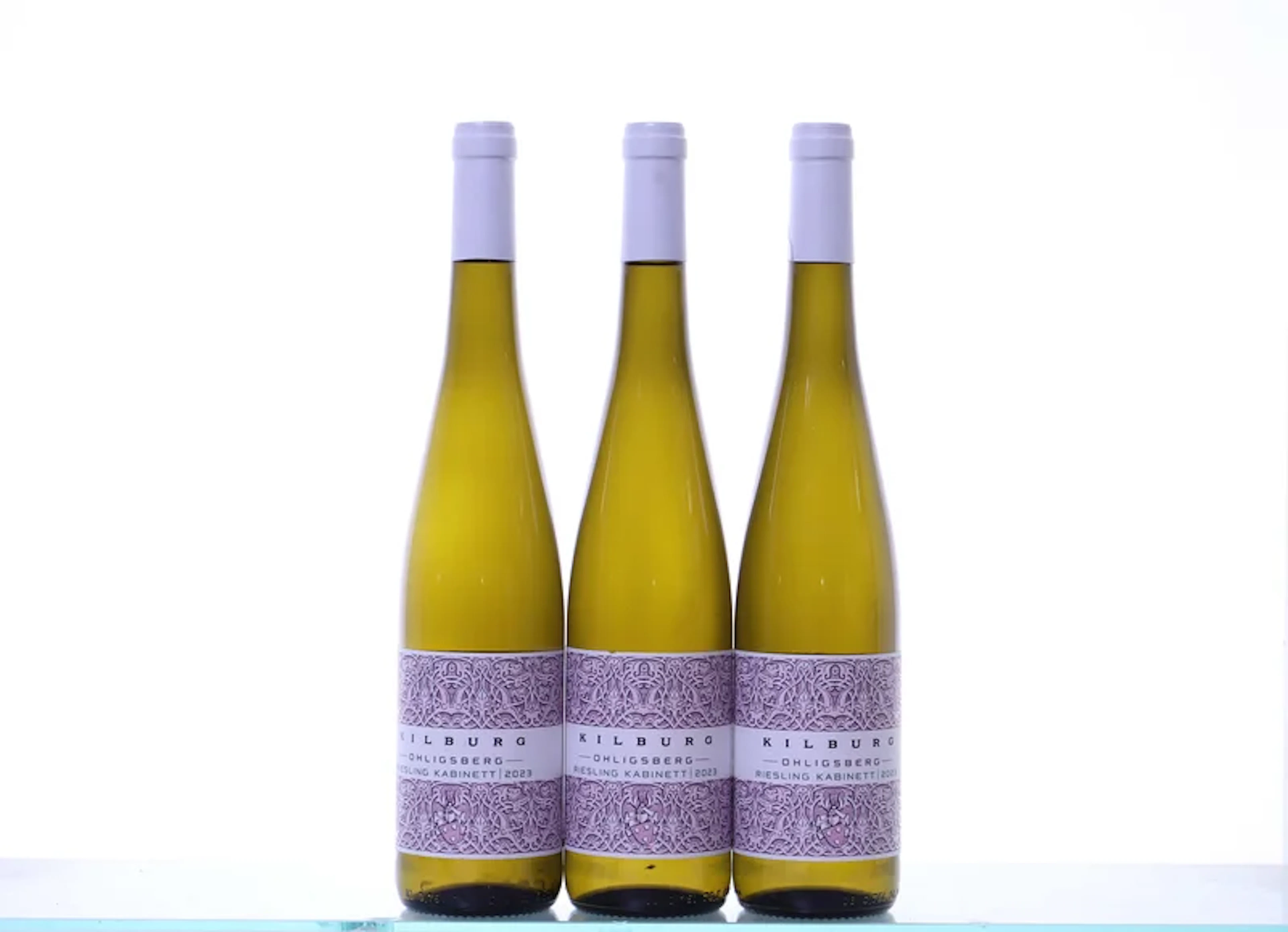 3 bottles. MOSEL Kilburg Max, Wintericher Ohligsberg, Riesling Kabinett, 2023.