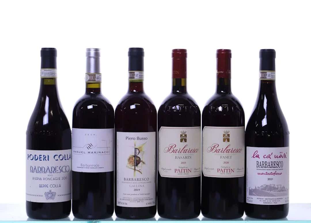 6 bottles. BARBARESCO mixed. 1x 2015 Ris. Roncaglie, Colla, 1x 2016