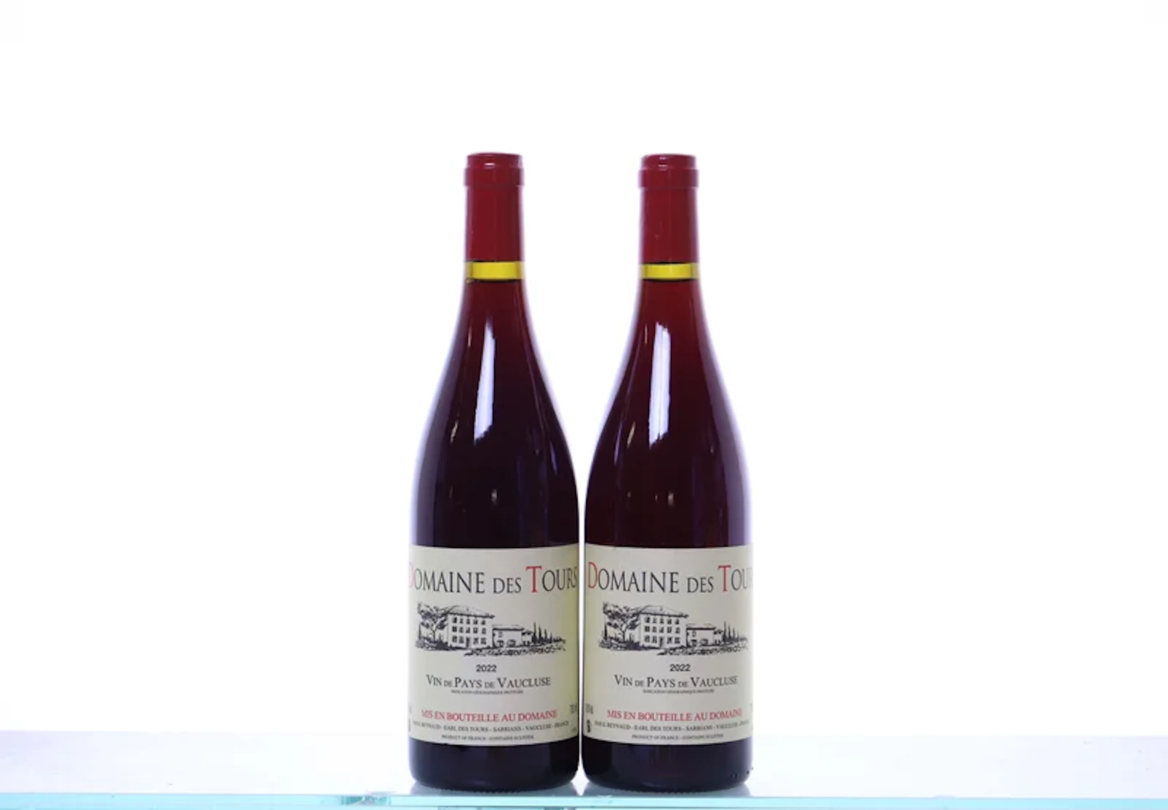 2 bottles. DOMAINE DES TOURS (E. Reynaud, Ch. Rayas) Vin de Pays de
