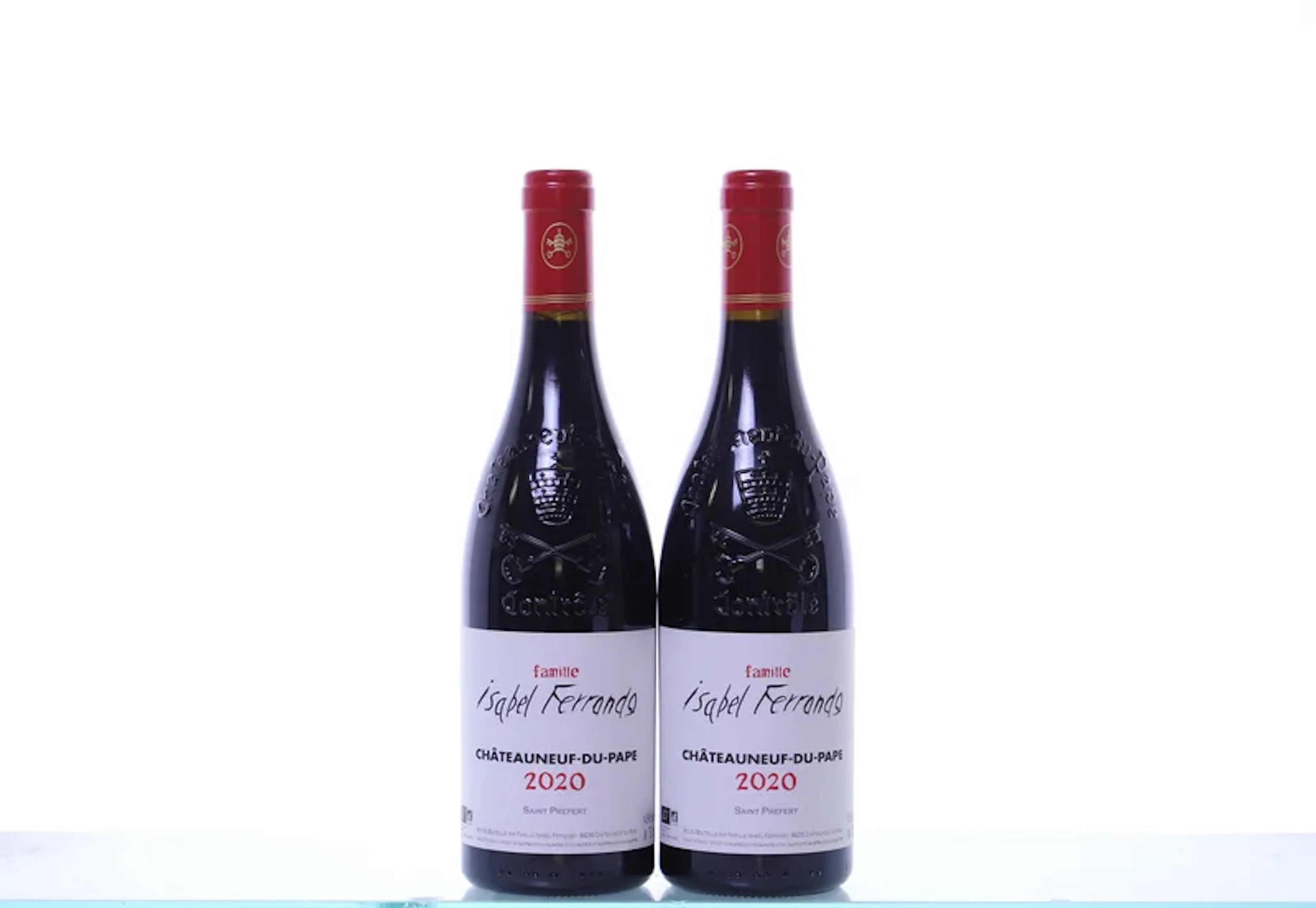 2 bottles. SAINT PRÉFERT (Isabel Ferrando) Châteauneuf-du-Pape rouge, 2020.