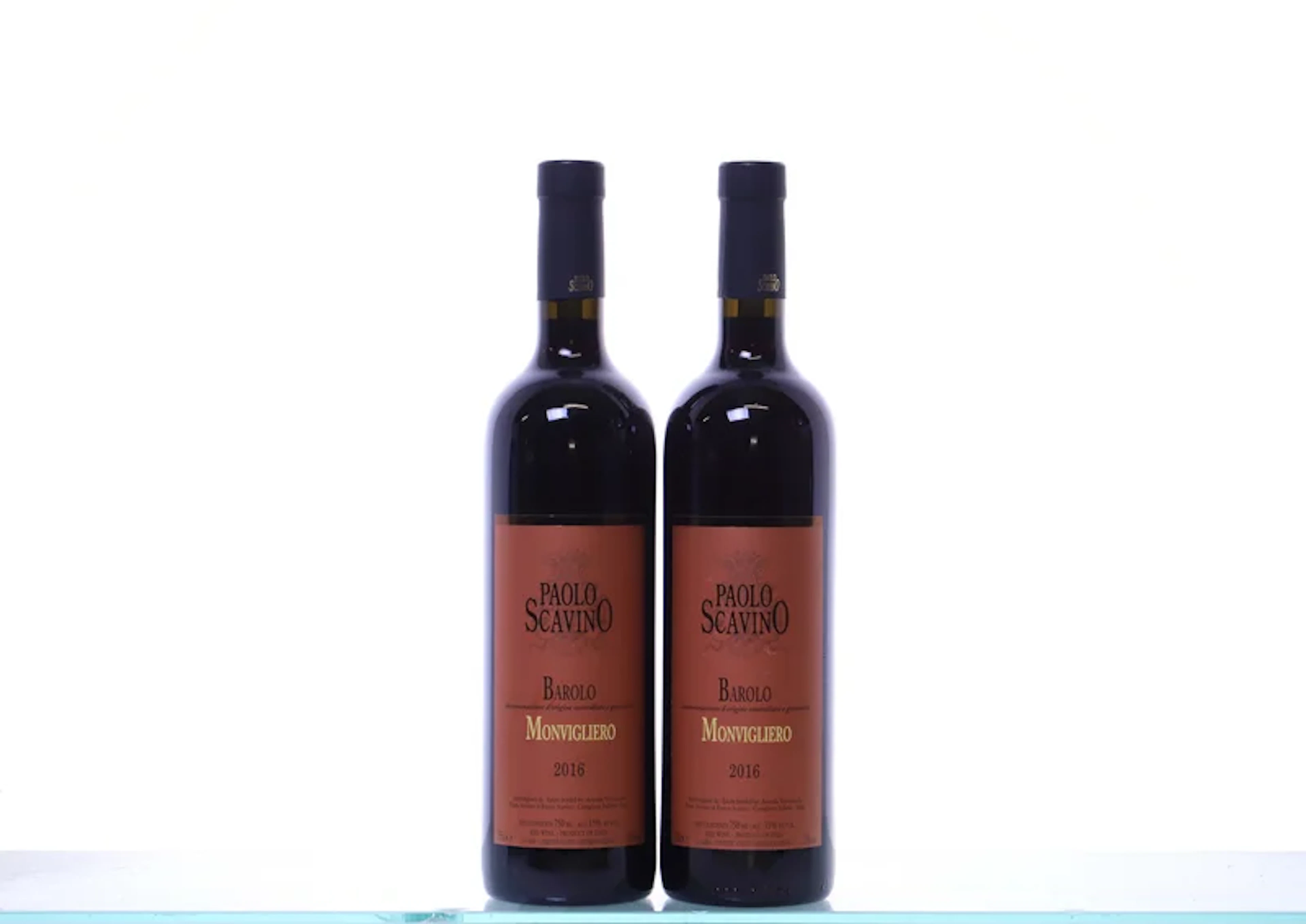2 bottles. SCAVINO Paolo, Barolo Monvigliero, 2016. Rating: P96.