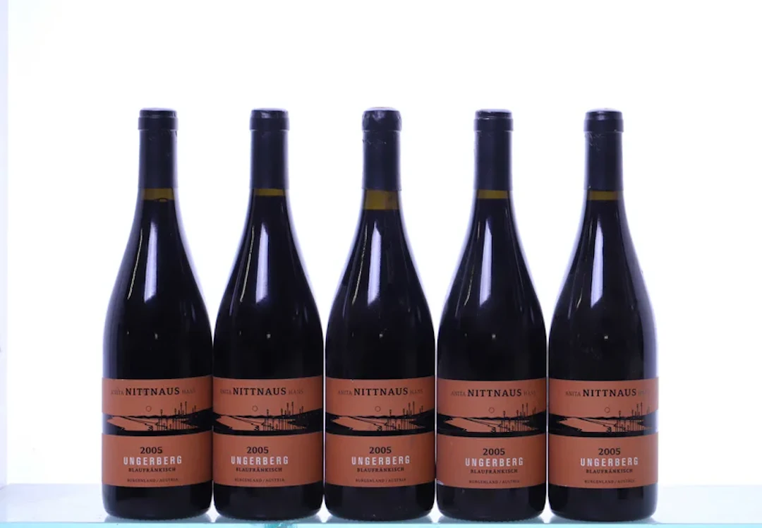 5 bottles. NITTNAUS Blaufränkisch Ungerberg, 2005.