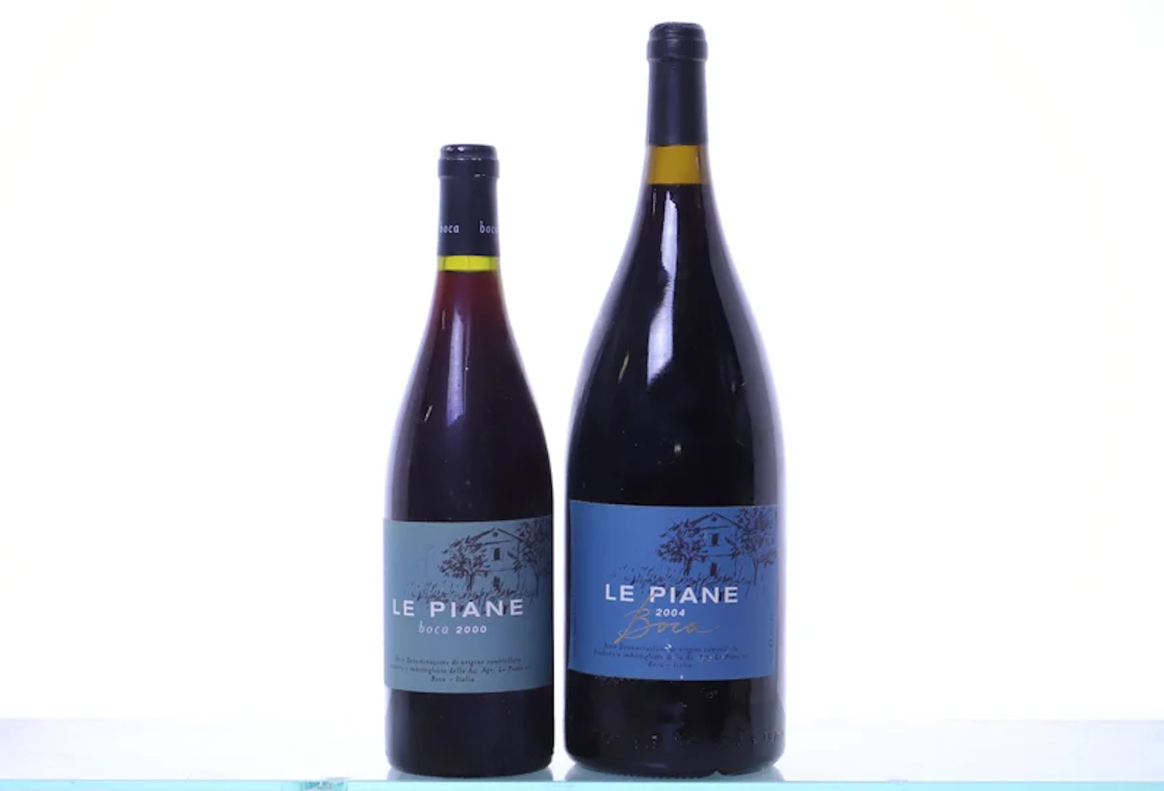 1 bottle + 1 magnum. LE PIANE Boca. 1x 2000, 1x mg 2004.